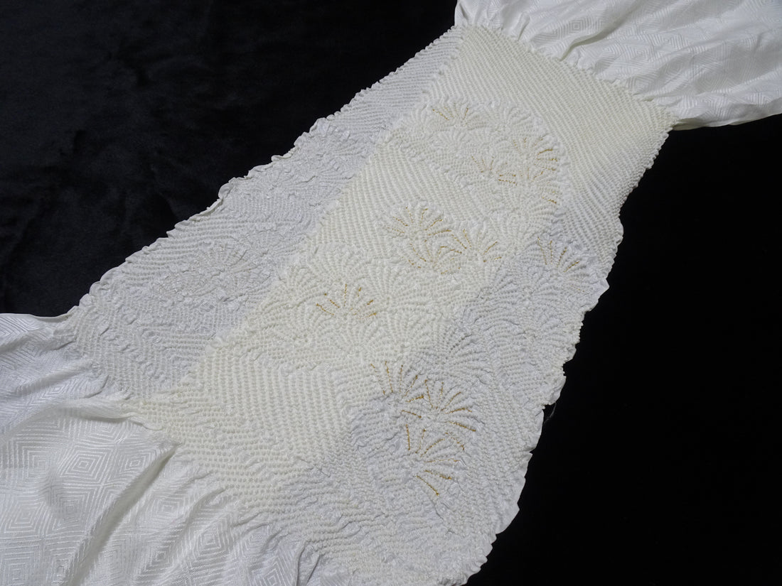 Japanese Kimono Silk Obi Age Shibori  18089