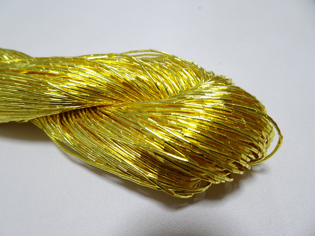 Limited to 5 pieces!! Japanese Vintage Gold Leaf Thread Kinkoma Embroidery 165 0.90mm 100M  16682