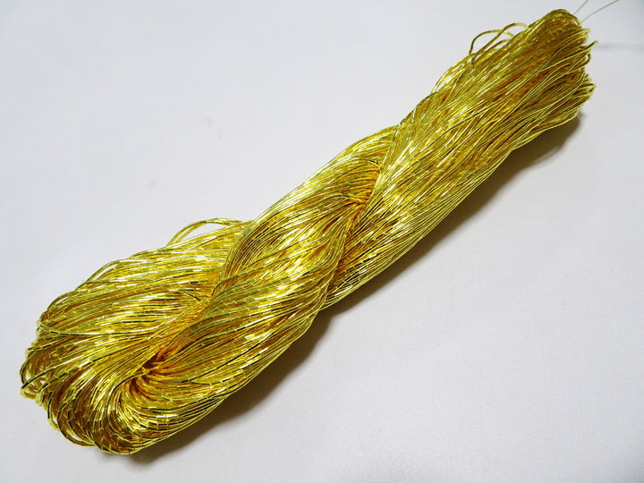 Limited to 7 pieces!! Japanese Vintage Gold Leaf Thread Kinkoma Embroidery 185 1.10mm 100M  16683