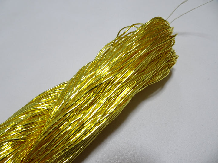 Limited to 7 pieces!! Japanese Vintage Gold Leaf Thread Kinkoma Embroidery 185 1.10mm 100M  16683