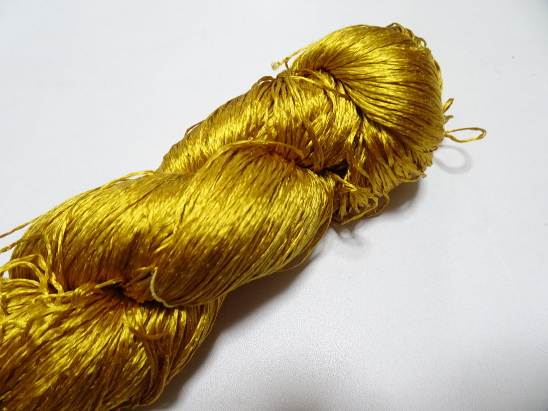 Japanese Vintage Loose Twisted Silk Thread Embroidery 19484