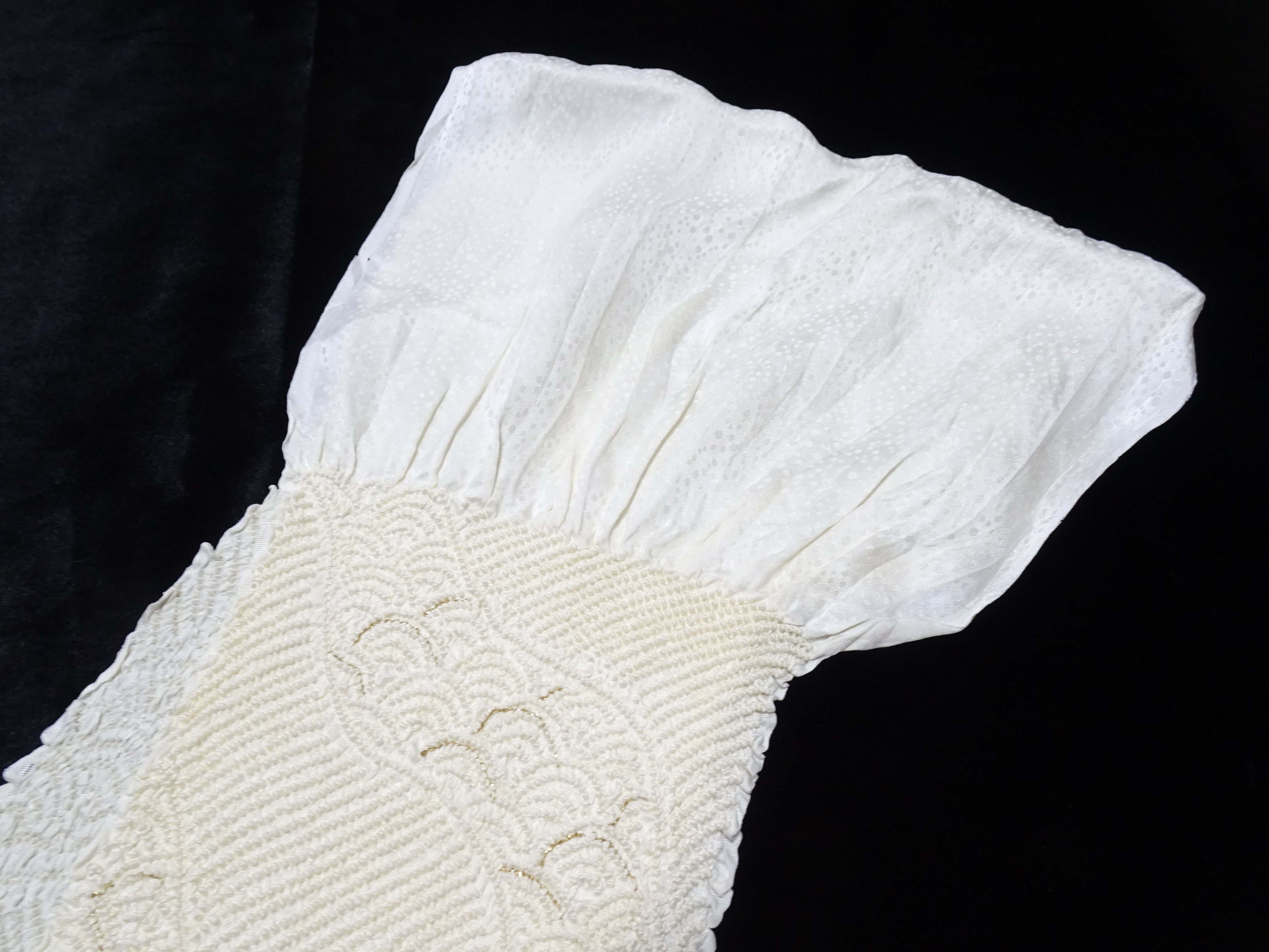 Japanese Kimono Silk Obi Age Shibori  18090