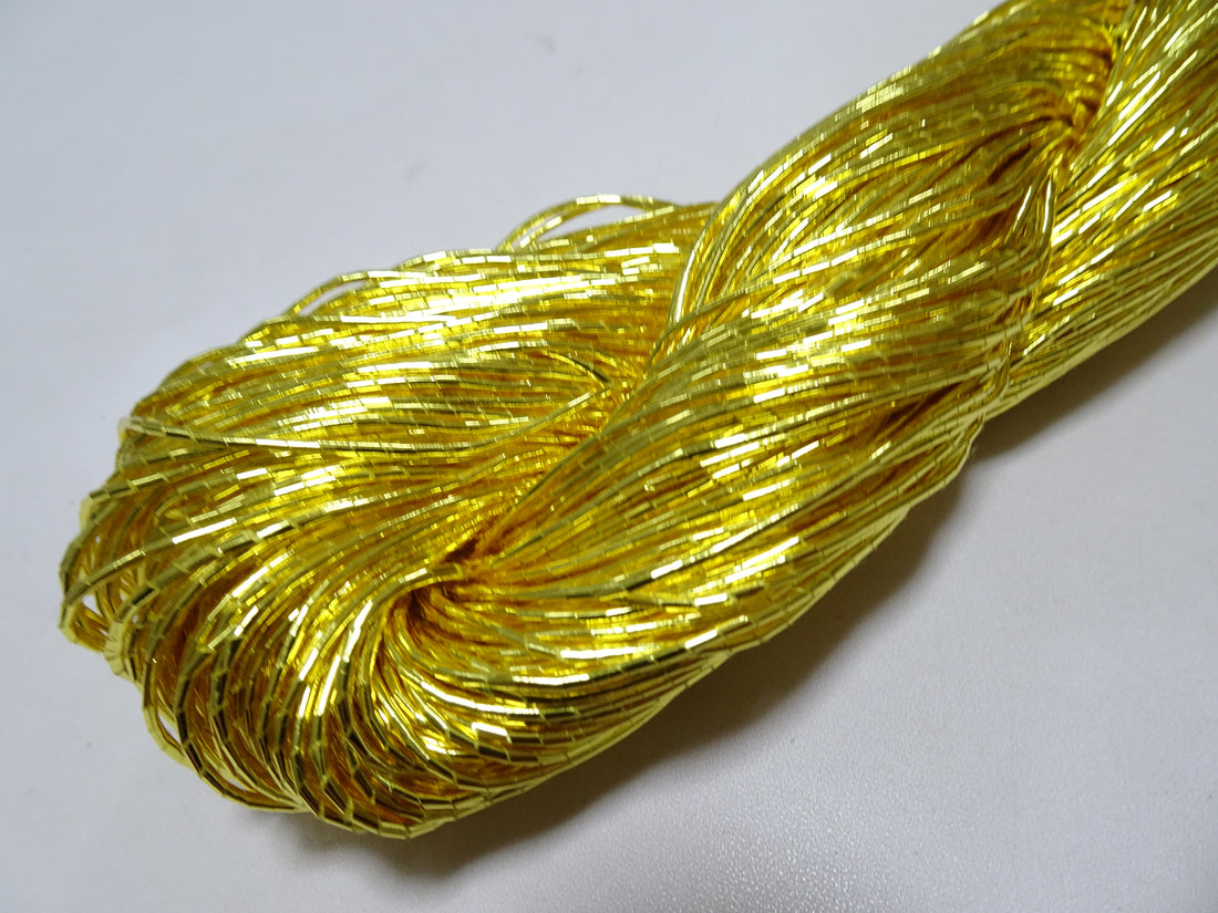 Limited to 7 pieces!! Japanese Vintage Gold Leaf Thread Kinkoma Embroidery 185 1.10mm 100M  16683