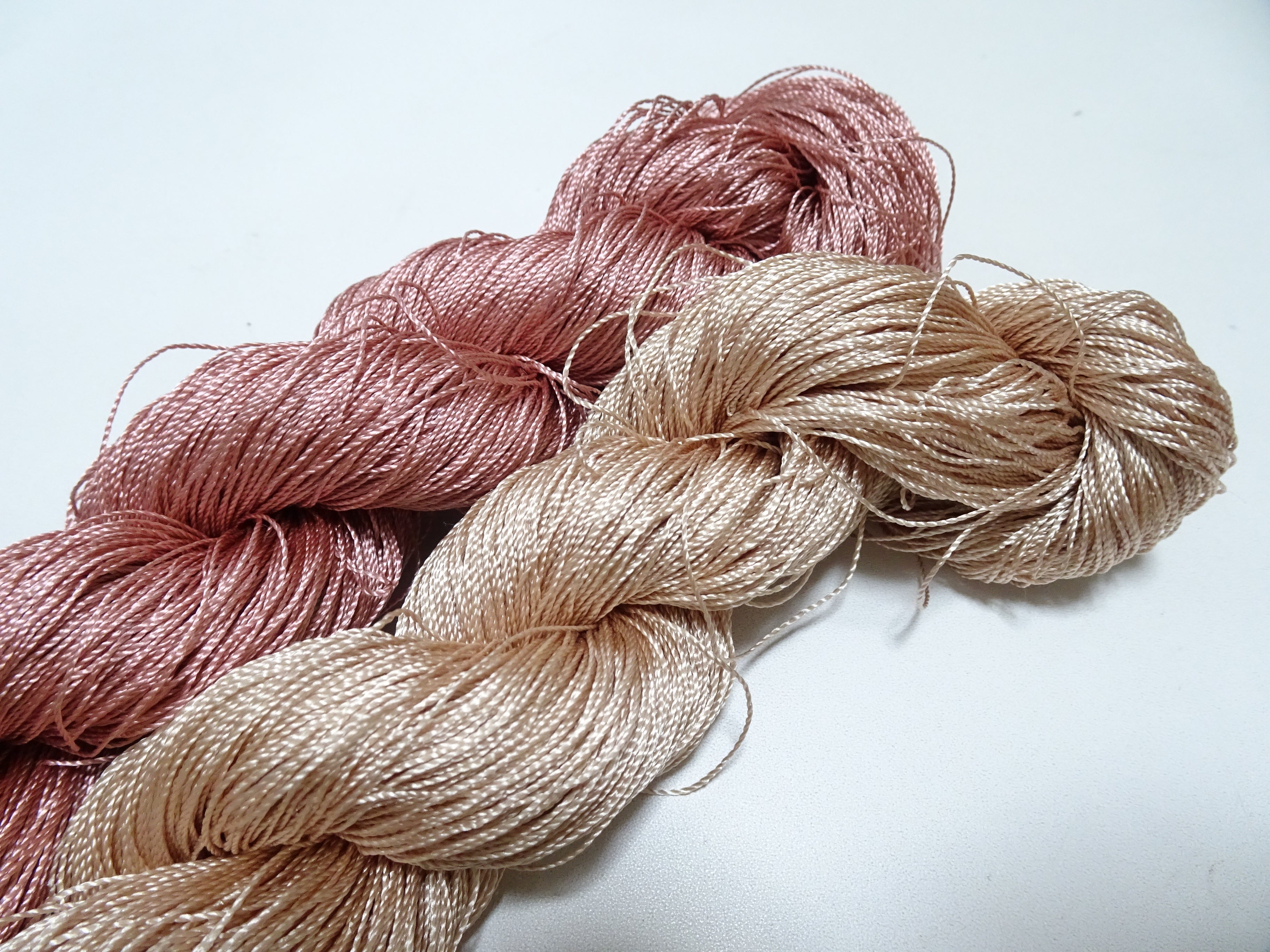 Japanese Vintage Twisted Silk Thread 2sets Embroidery & Weaving 17808