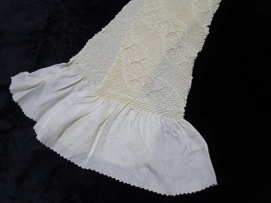 Japanese Kimono Silk Obi Age Shibori  18090