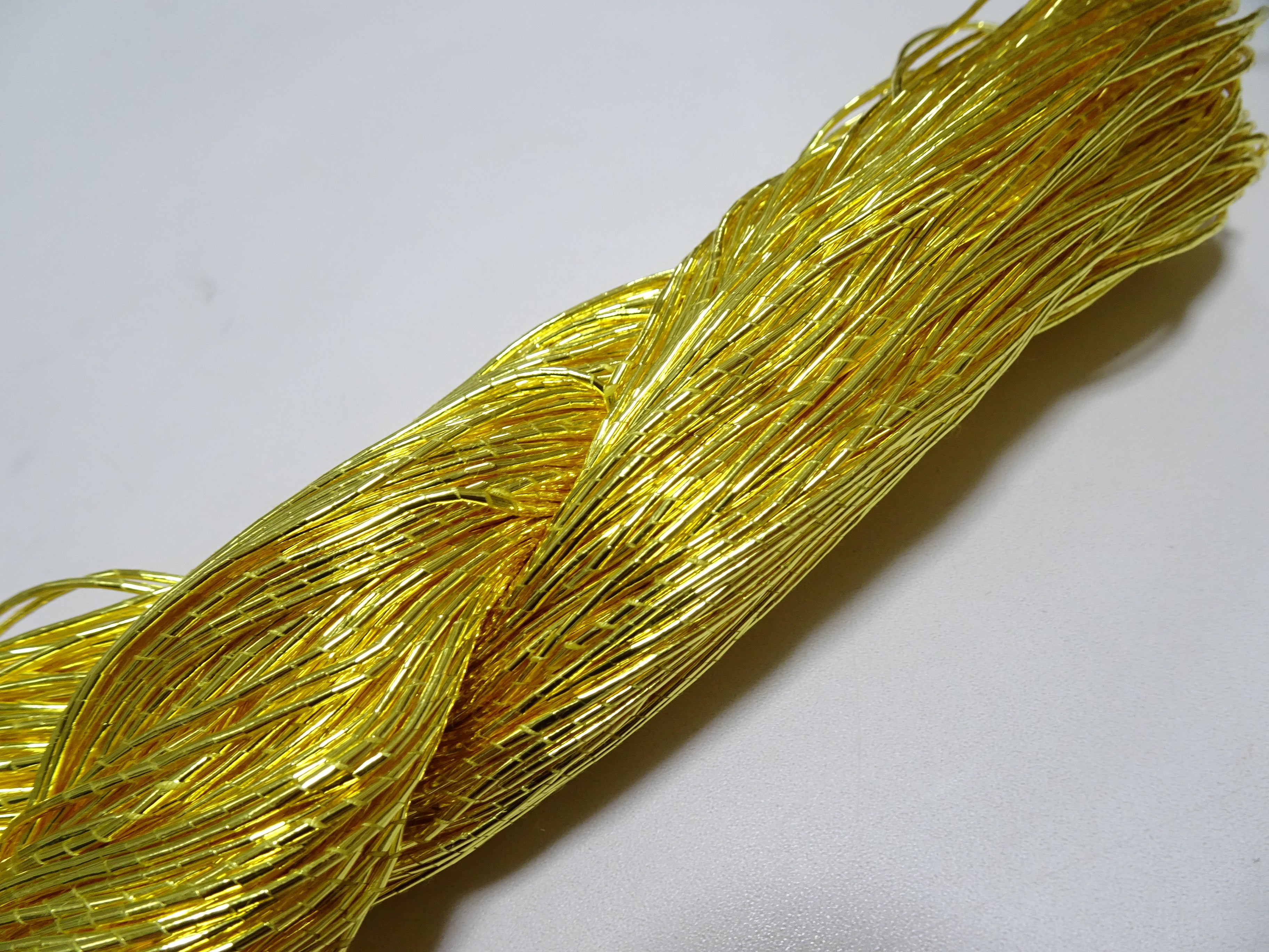 Limited to 7 pieces!! Japanese Vintage Gold Leaf Thread Kinkoma Embroidery 185 1.10mm 100M  16683