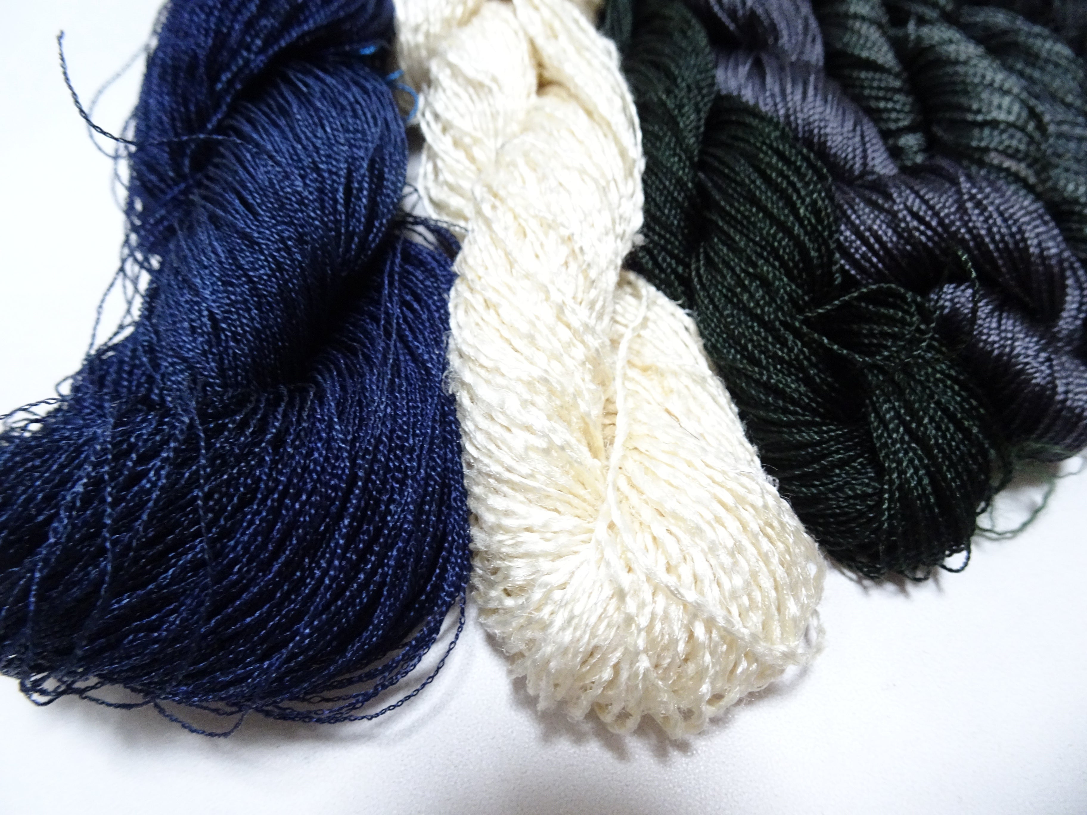 Japanese Vintage Strong Twisted Silk Thread 9sets Embroidery & Weaving 17606