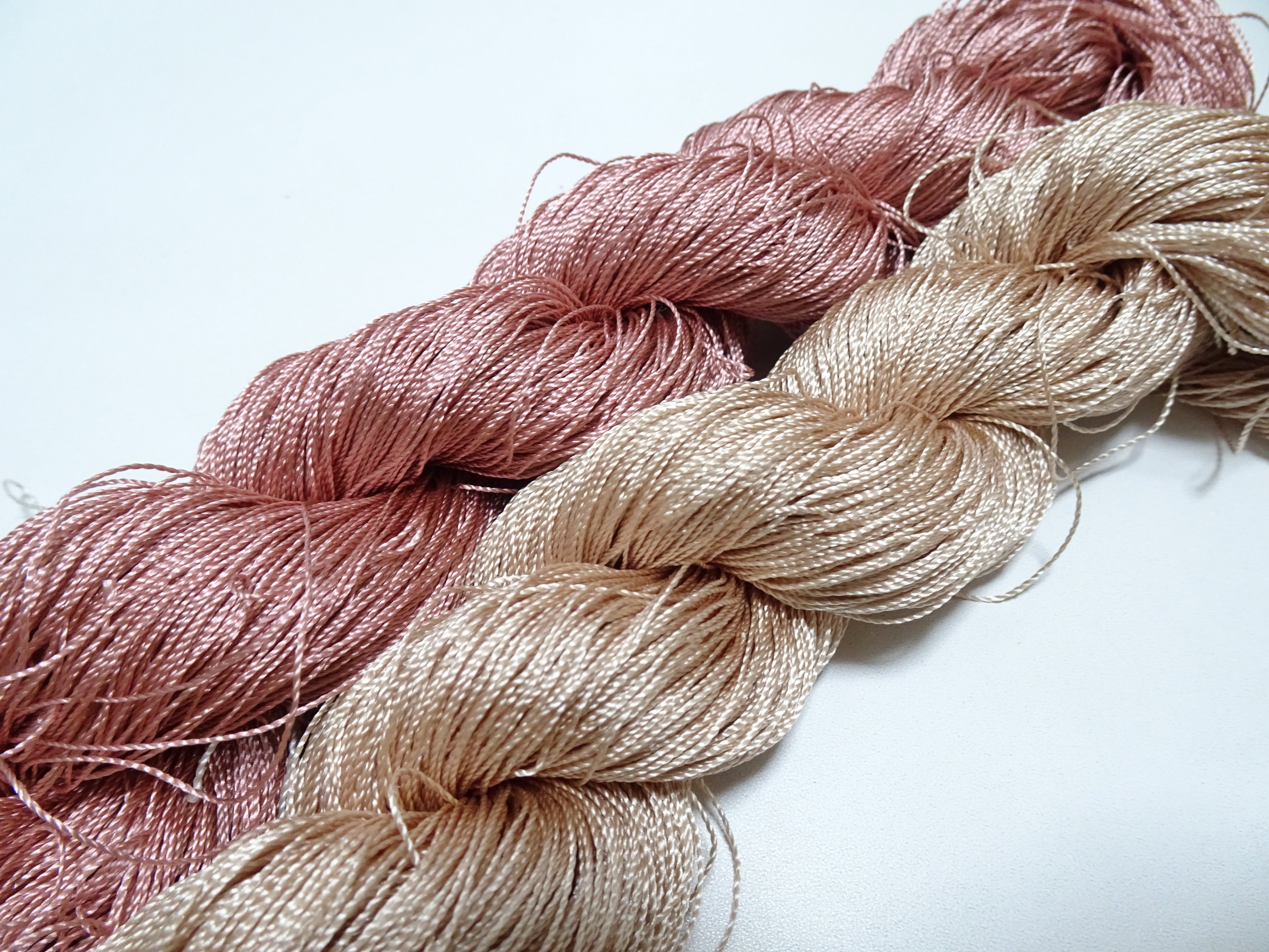 Japanese Vintage Twisted Silk Thread 2sets Embroidery & Weaving 17808