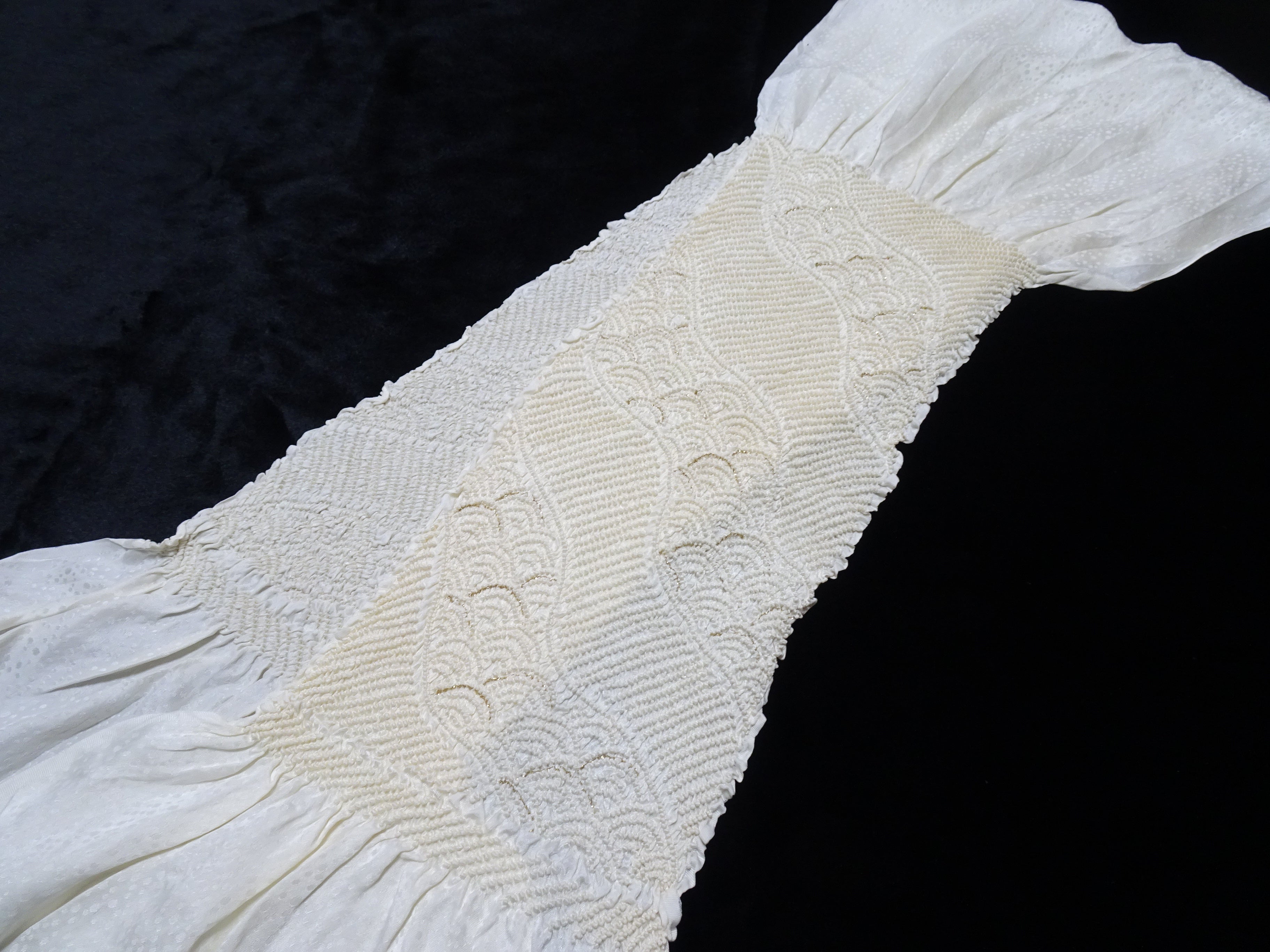 Japanese Kimono Silk Obi Age Shibori  18090