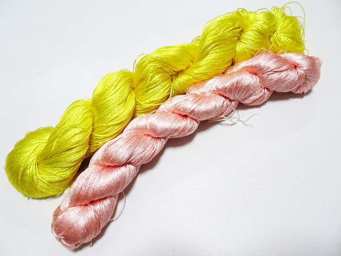 Japanese Vintage Twisted Silk Thread 2sets Embroidery 18376