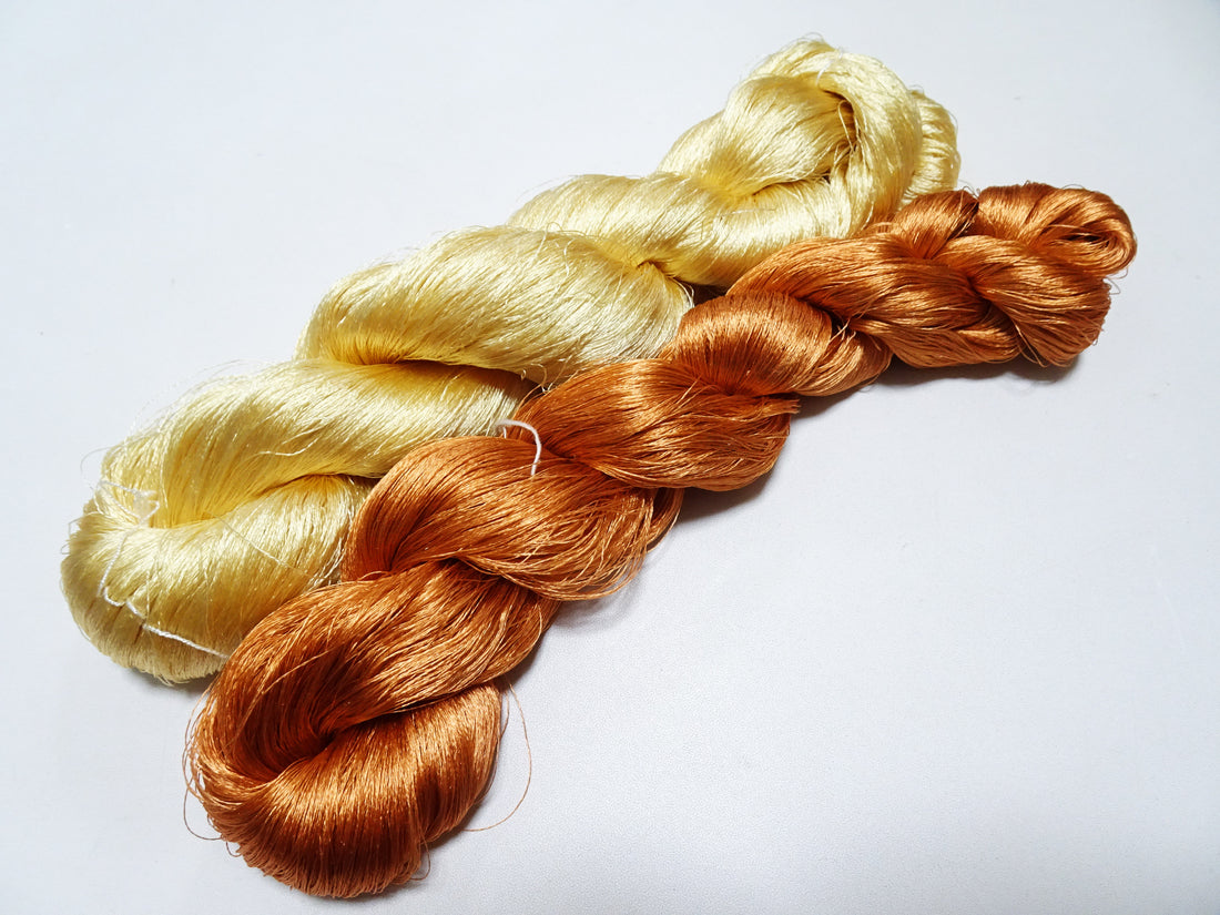 Japanese Vintage Twisted Silk Thread 2sets Embroidery 19948