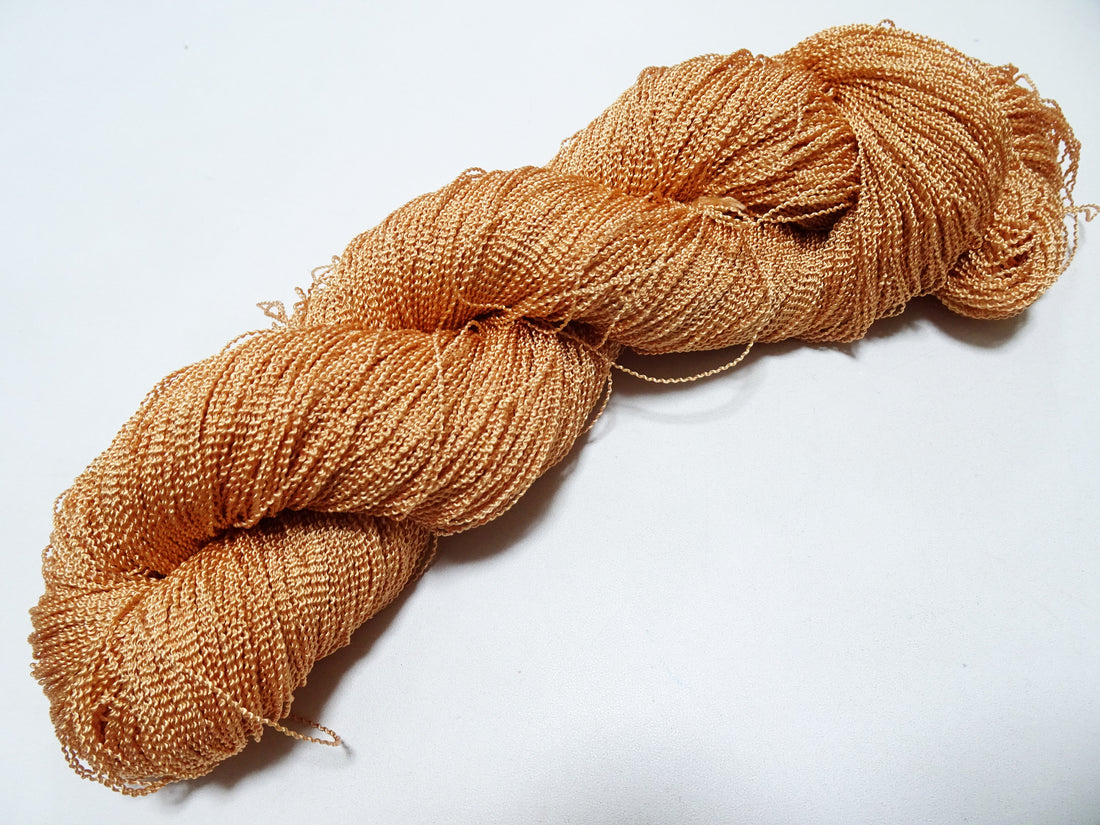 Japanese Vintage Kabe Silk Thread Embroidery & Weaving 16096