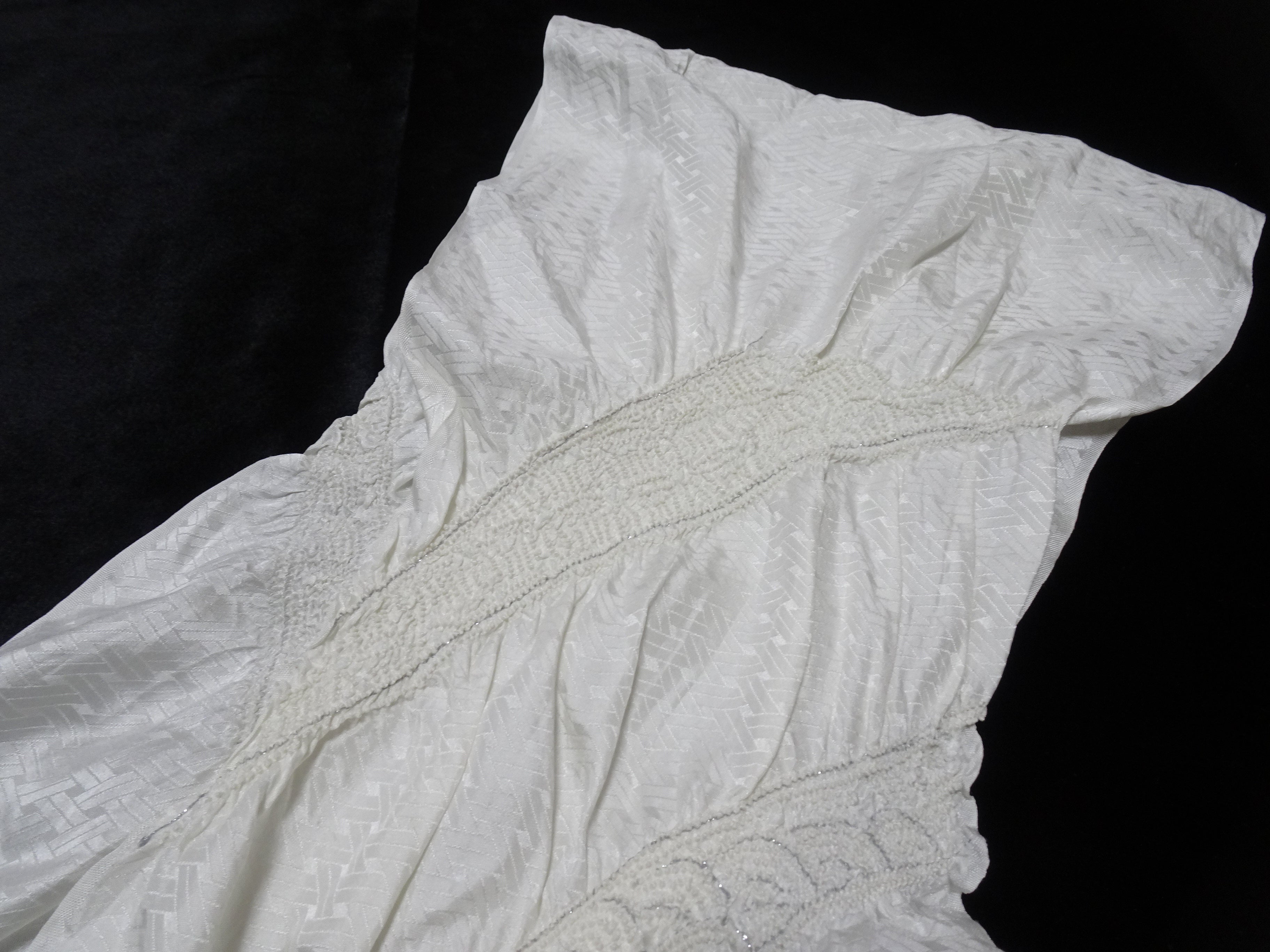 Japanese Kimono Silk Obi Age Shibori  18091