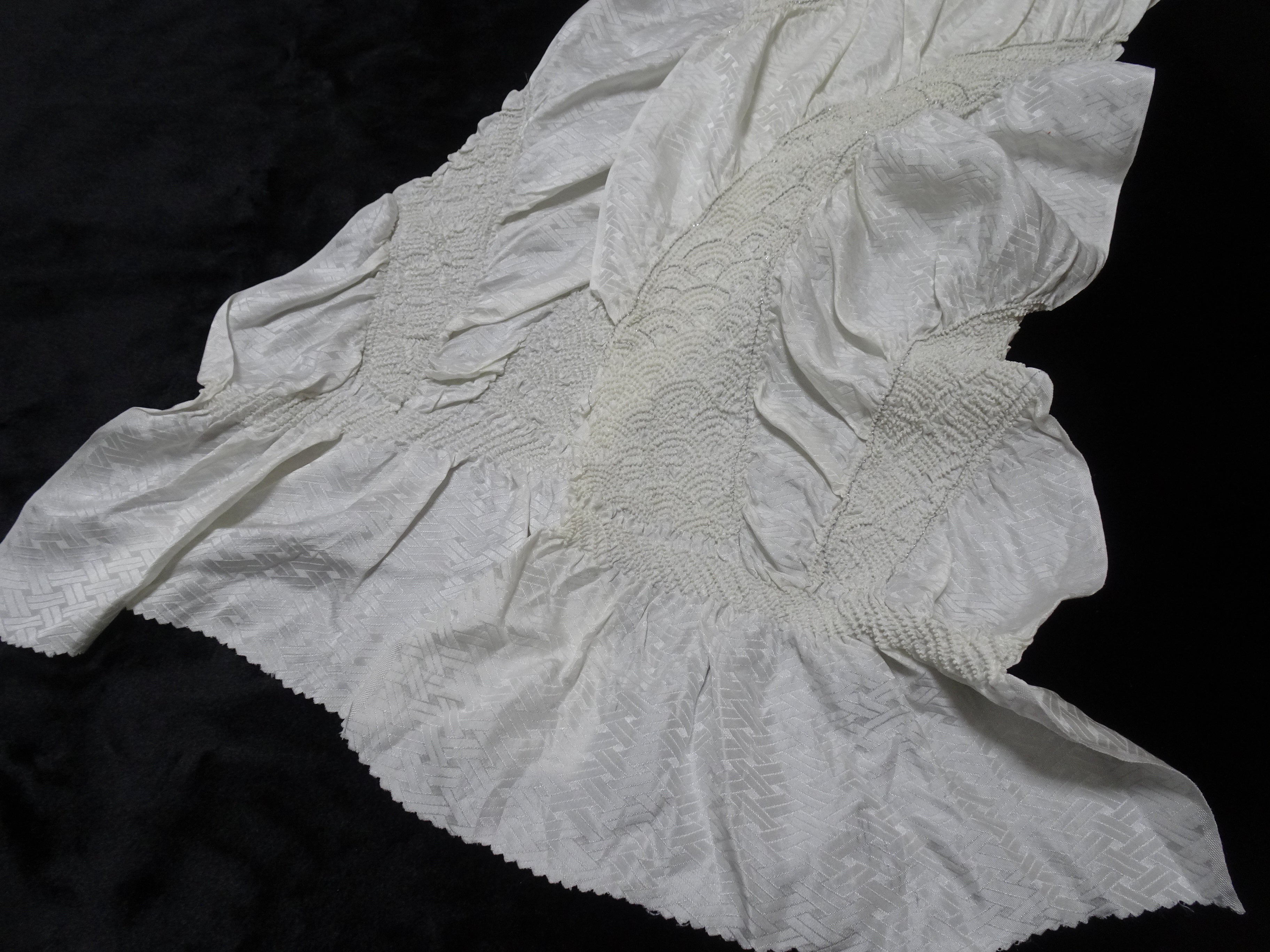Japanese Kimono Silk Obi Age Shibori  18091
