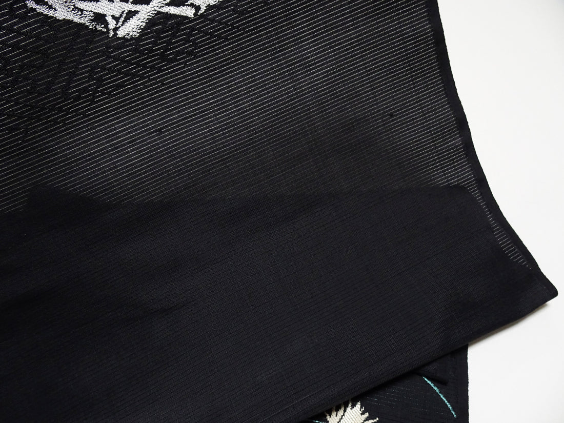Japanese Vintage Ro Silk Bolts  Woven Flower Pattern 17507