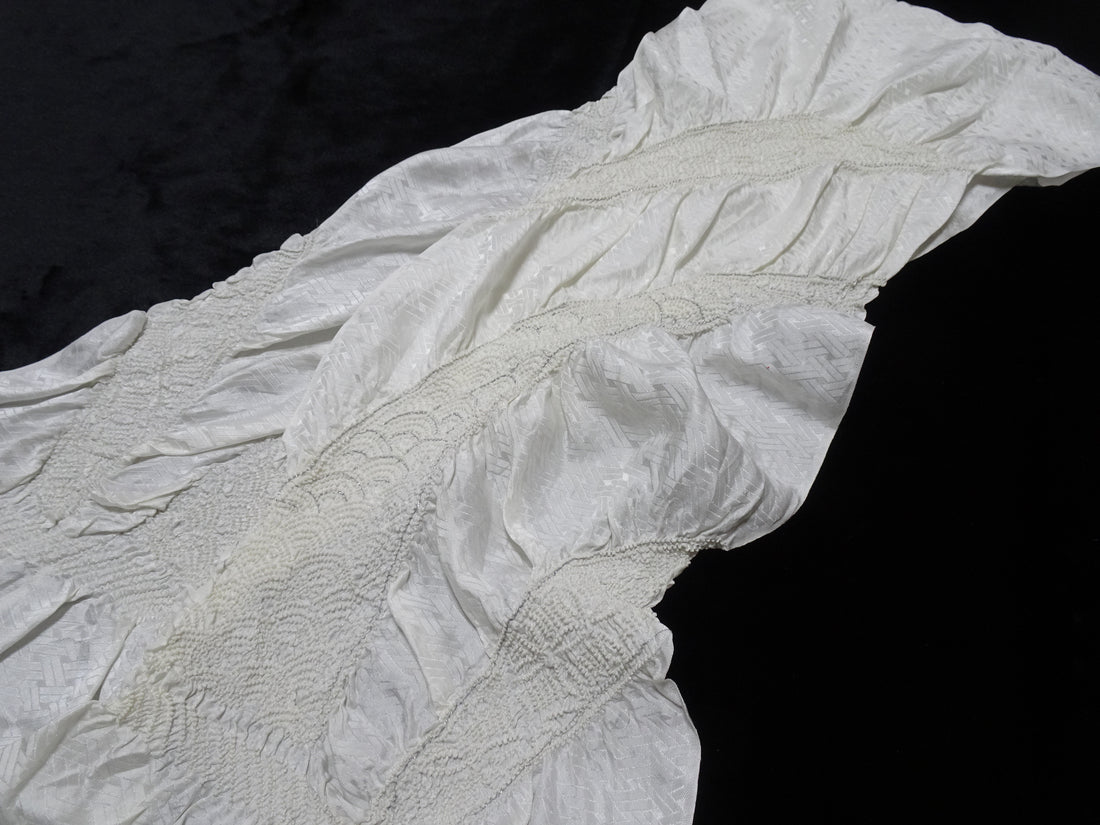 Japanese Kimono Silk Obi Age Shibori  18091