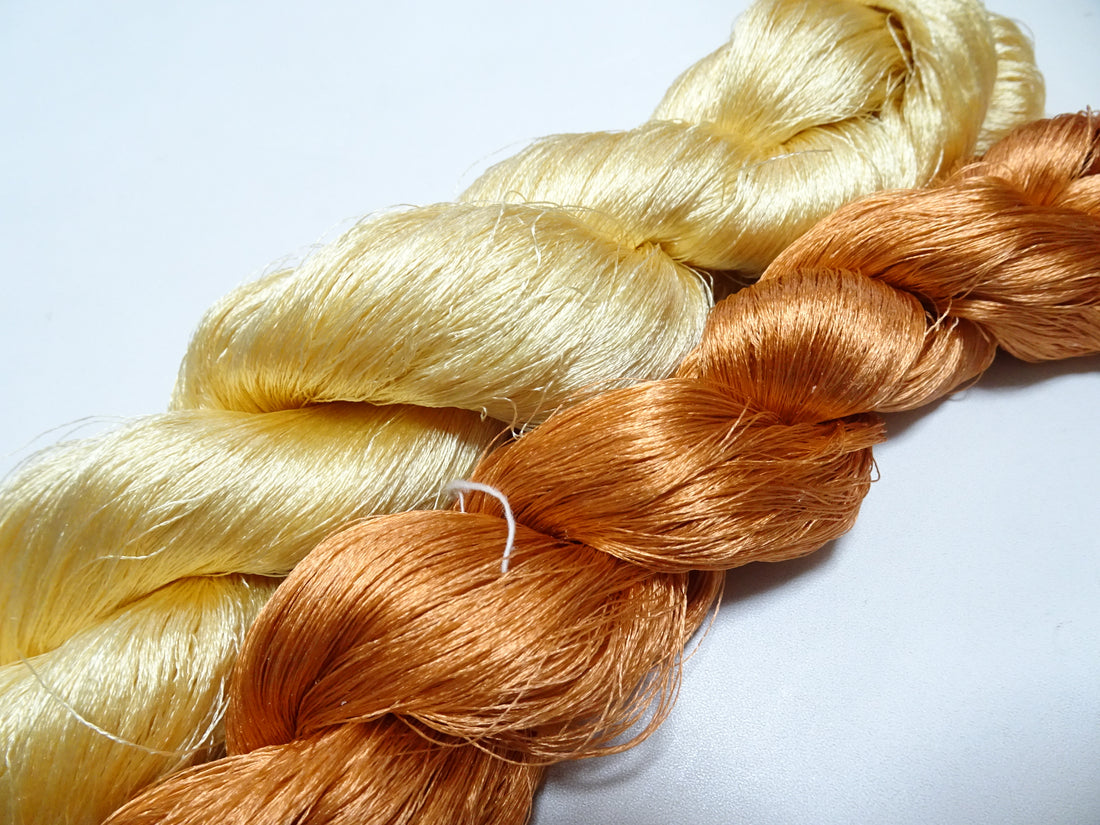 Japanese Vintage Twisted Silk Thread 2sets Embroidery 19948