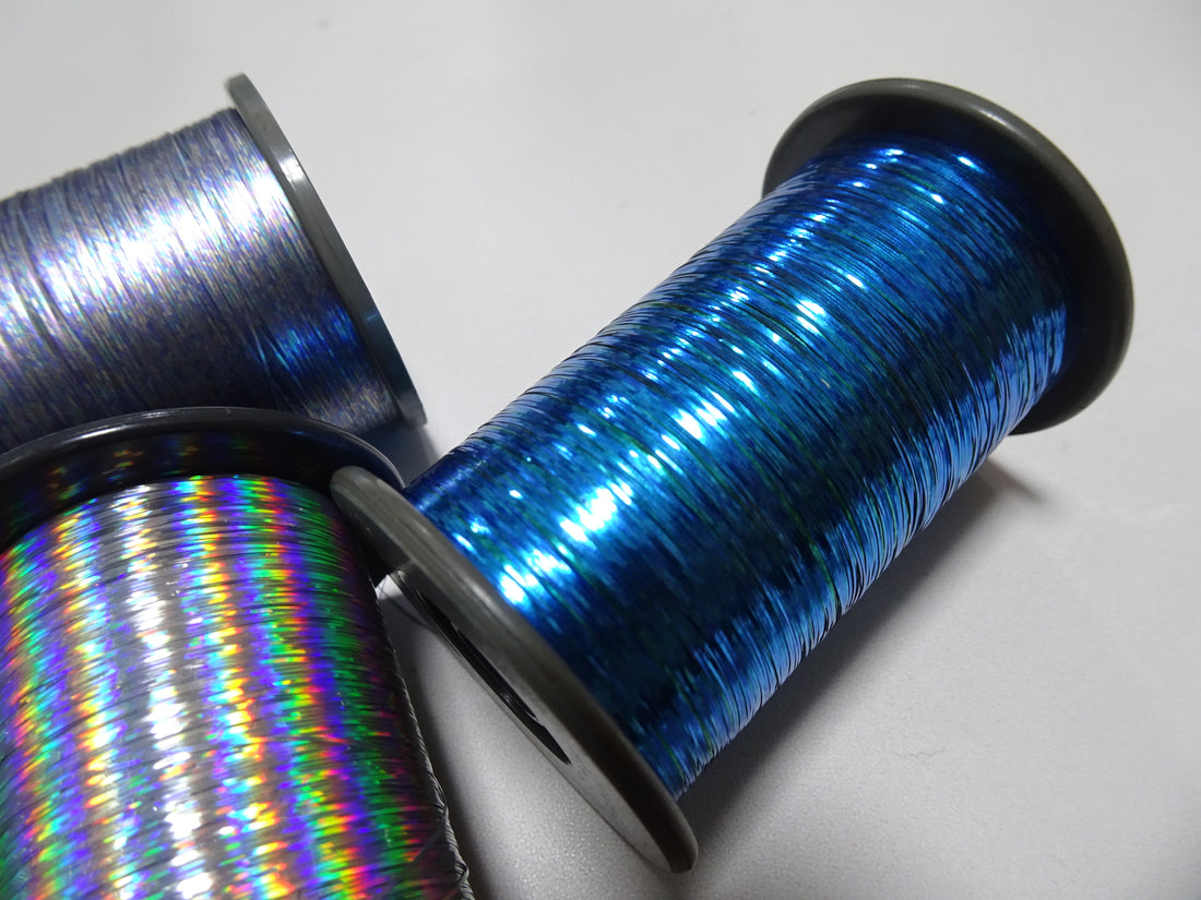 Japanese Vintage Metal thread flat type Hirahaku 5set Aluminum foil ...