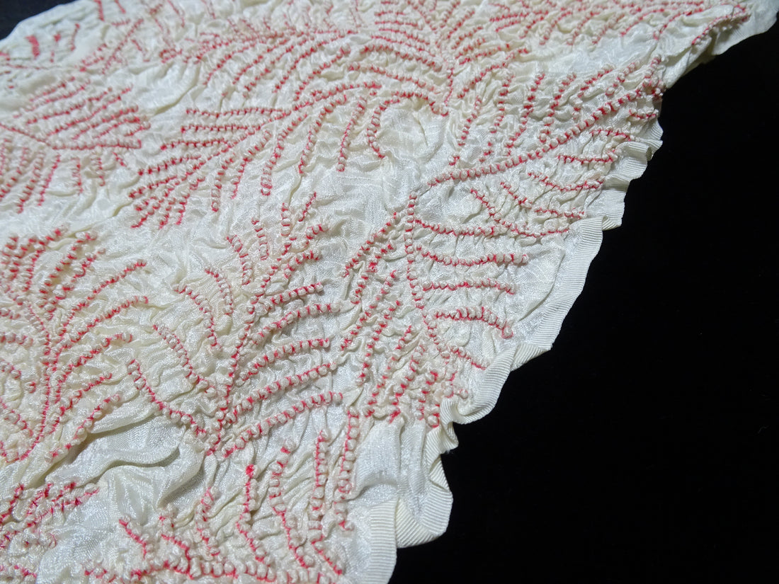 Japanese Kimono Silk Obi Age Shibori  18092