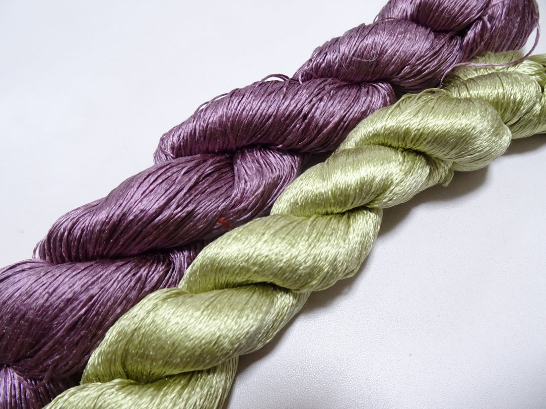 Japanese Vintage Twisted Silk Thread 2sets Embroidery 18379