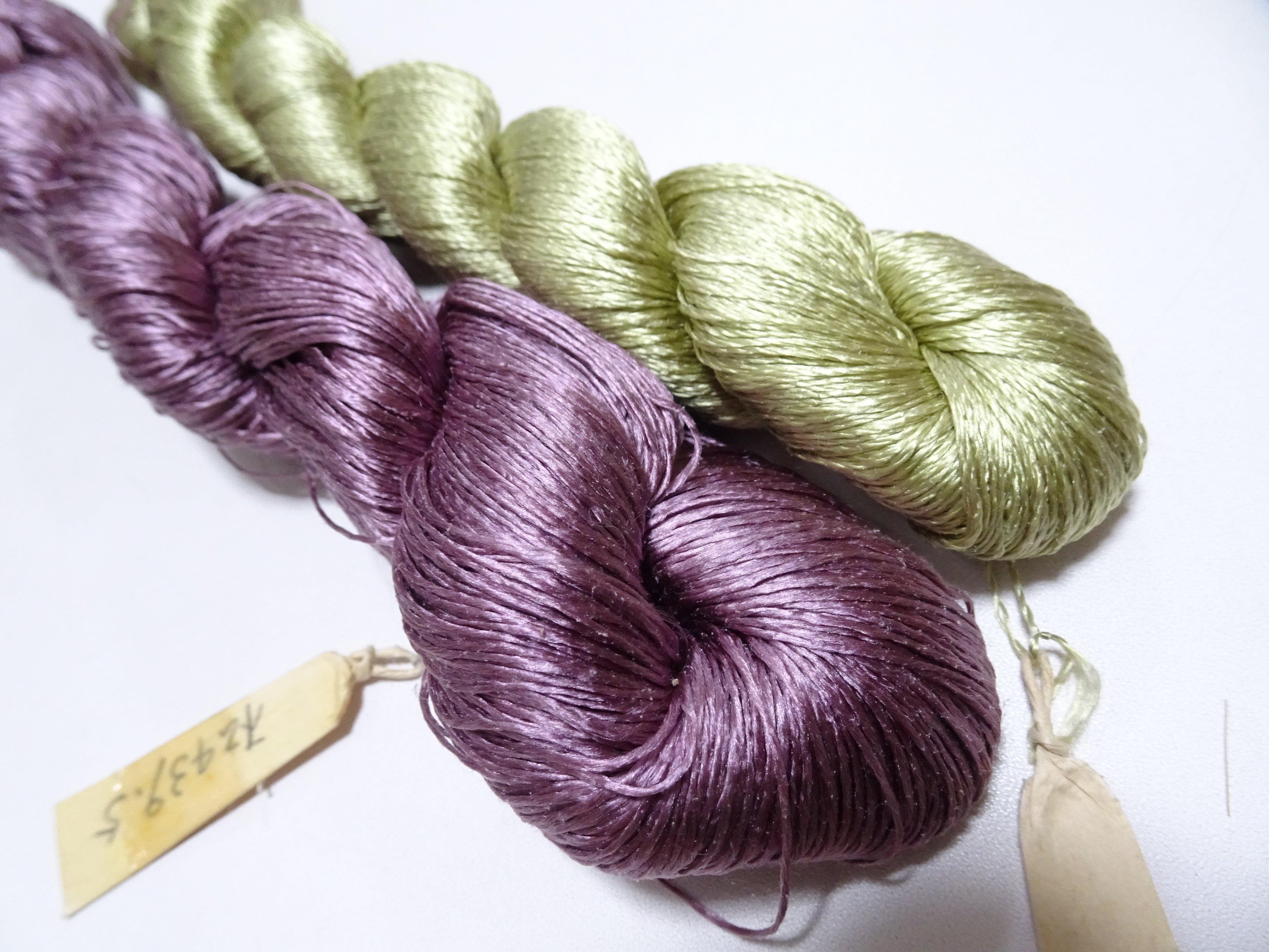 Japanese Vintage Twisted Silk Thread 2sets Embroidery 18379