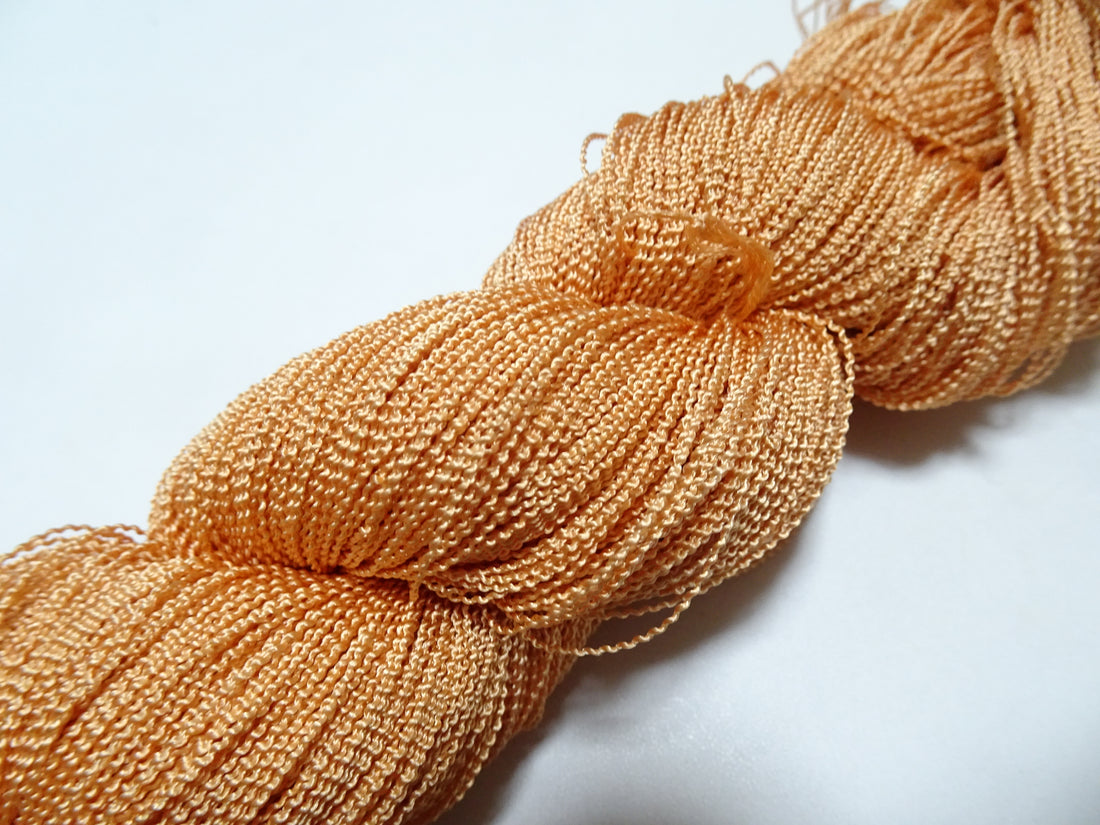 Japanese Vintage Kabe Silk Thread Embroidery & Weaving 16101
