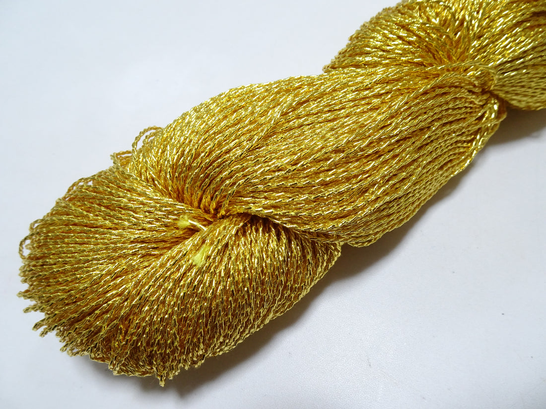 Special price!!　Japanese Vintage Rare Double Twist Gold leaf thread Embroidery 500M 1.50mm 16579