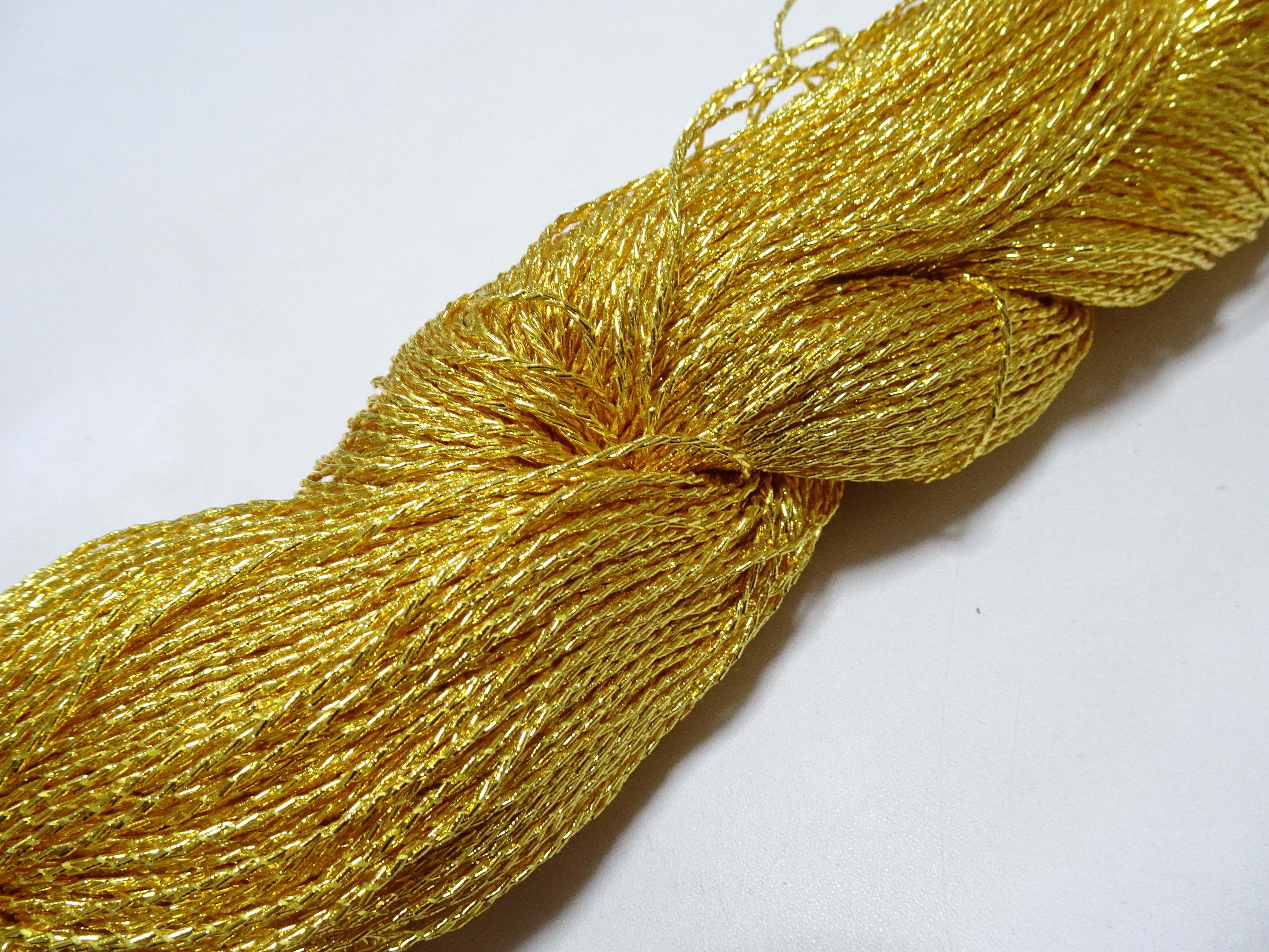 Special price!!　Japanese Vintage Rare Double Twist Gold leaf thread Embroidery 500M 1.50mm 16579