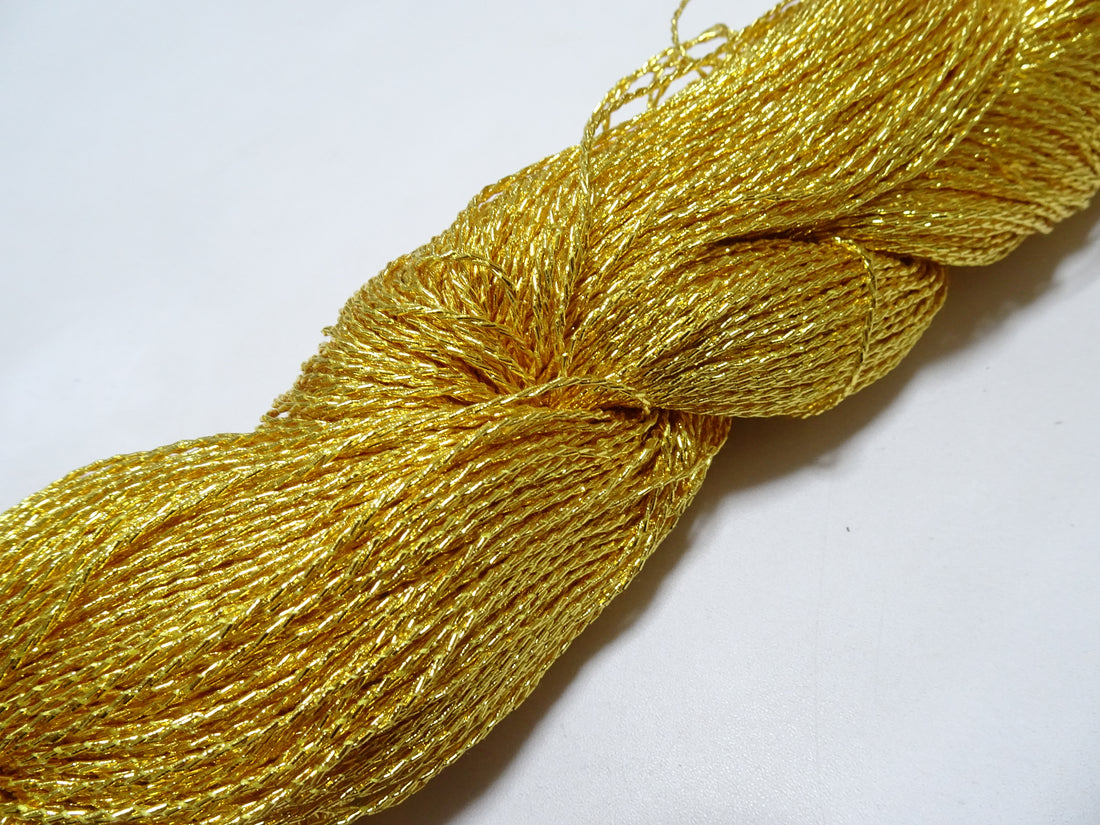 Special price!!　Japanese Vintage Rare Double Twist Gold leaf thread Embroidery 500M 1.50mm 16579