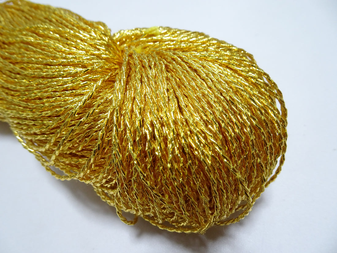 Special price!!　Japanese Vintage Rare Double Twist Gold leaf thread Embroidery 500M 1.50mm 16579