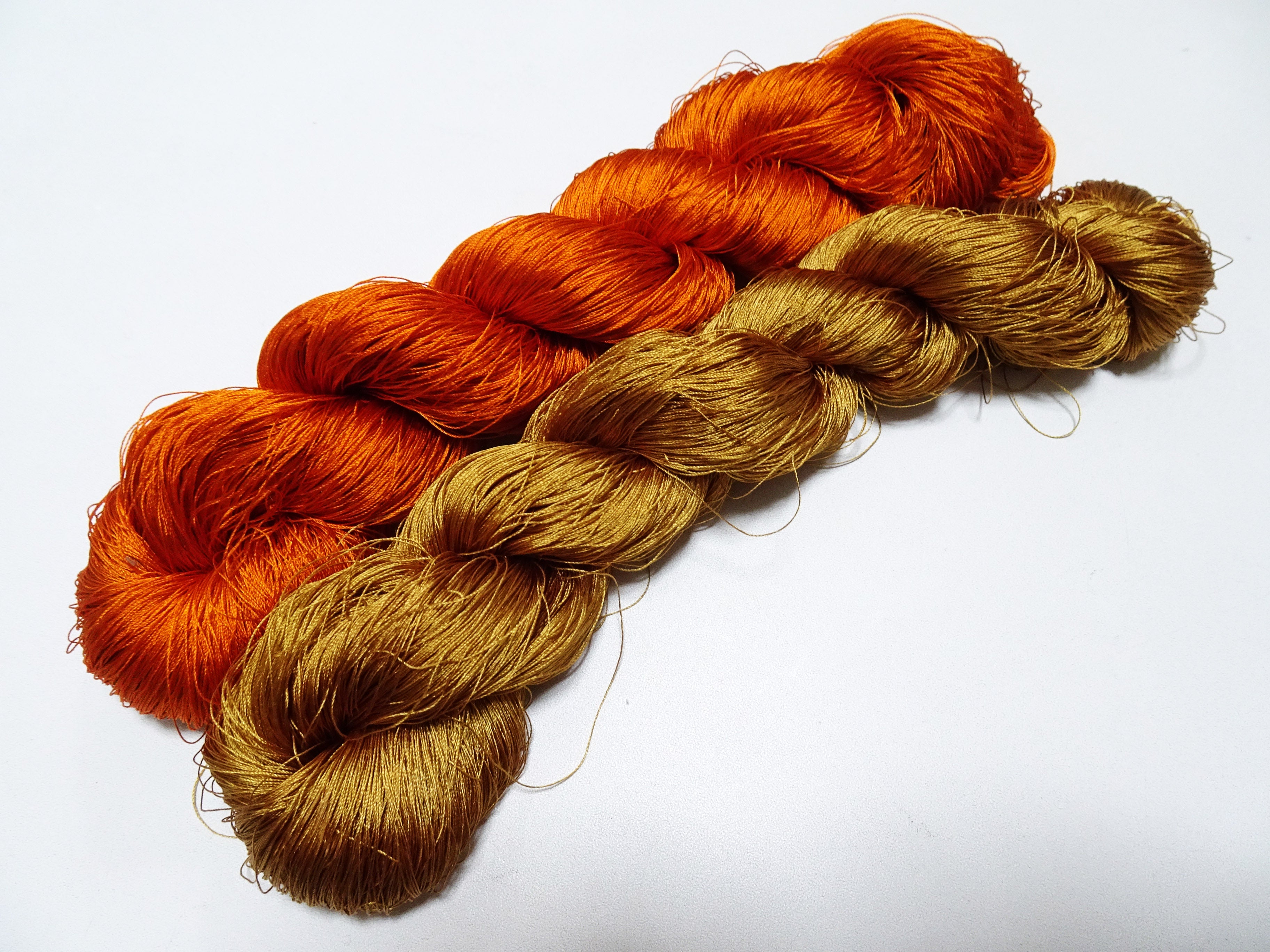 Japanese Vintage Silk Thread 2sets for Tsuzure Weaving – High-Quality 19678