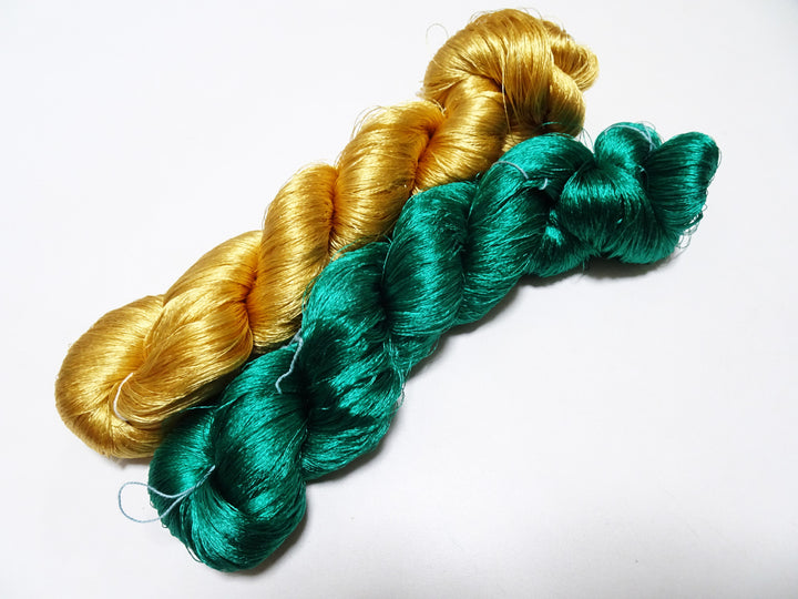 Japanese Vintage Twisted Silk Thread 2sets Embroidery 15746