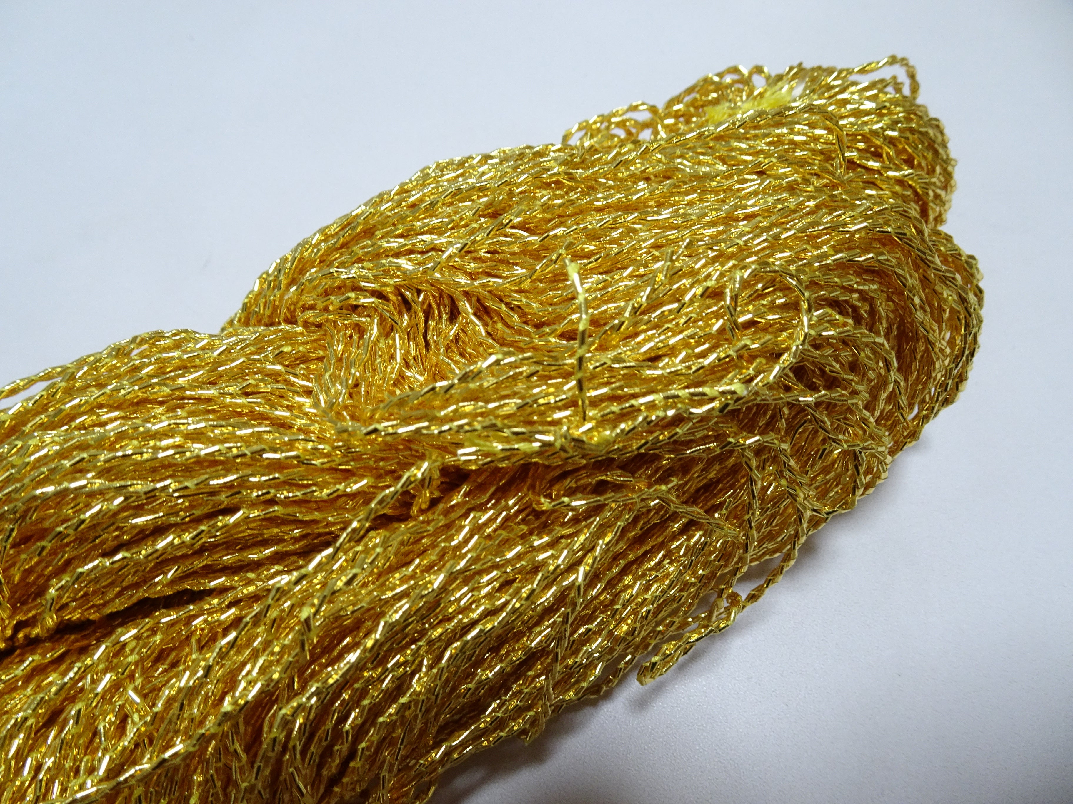 Special price!!　Japanese Vintage Rare Double Twist Gold leaf thread Embroidery 500M 1.50mm 16580