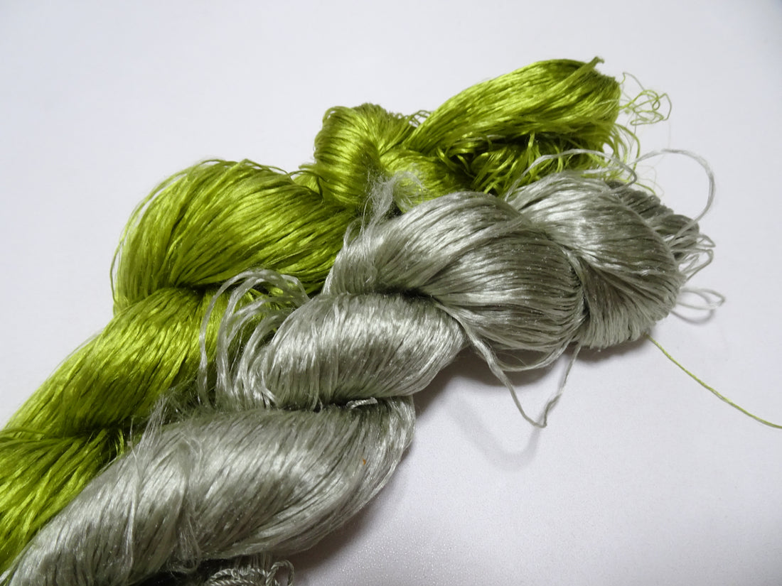Japanese vintage silk thread 2sets embroidery 8180