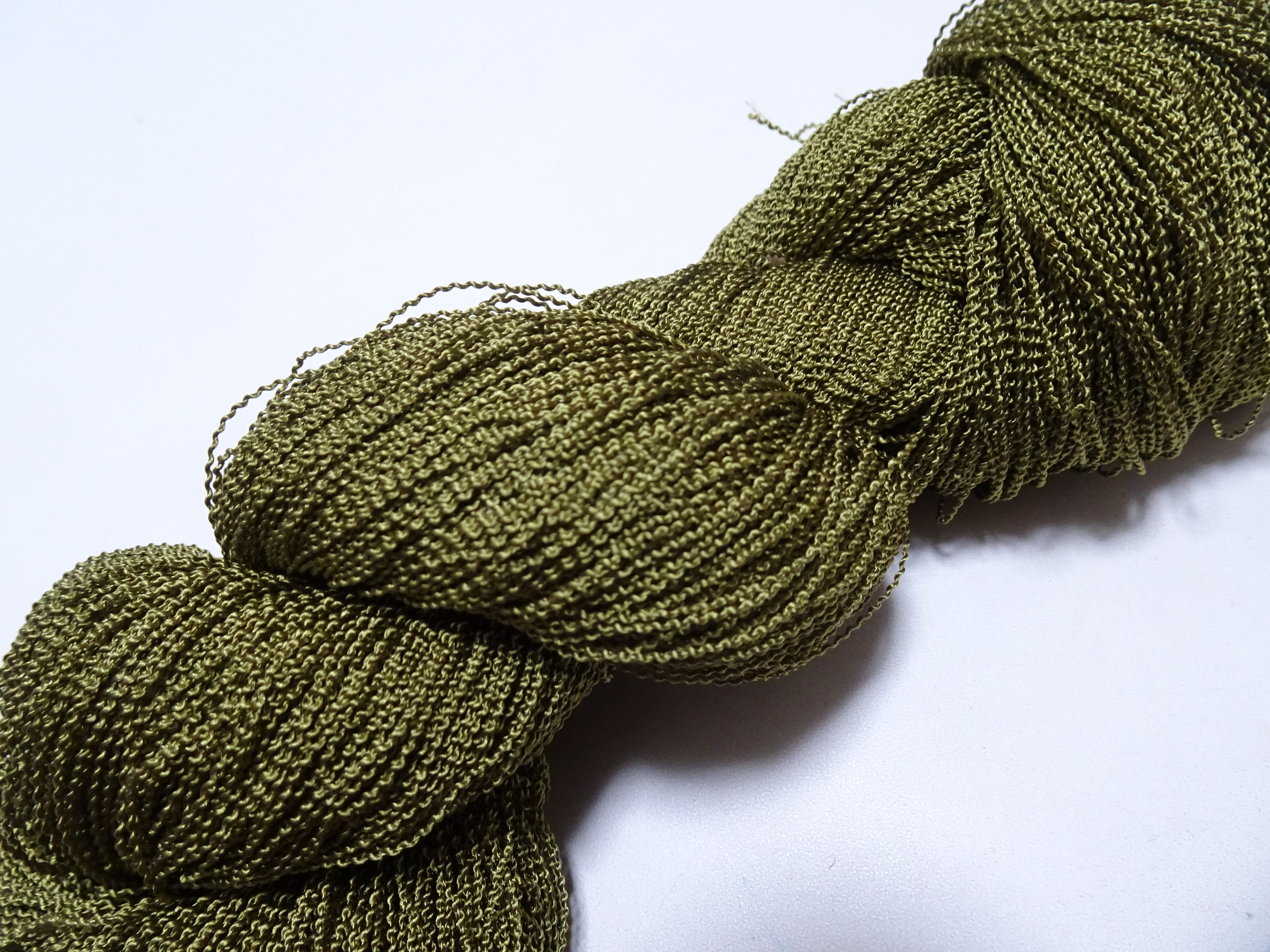 Japanese Vintage Kabe Silk Thread Embroidery & Weaving 16103