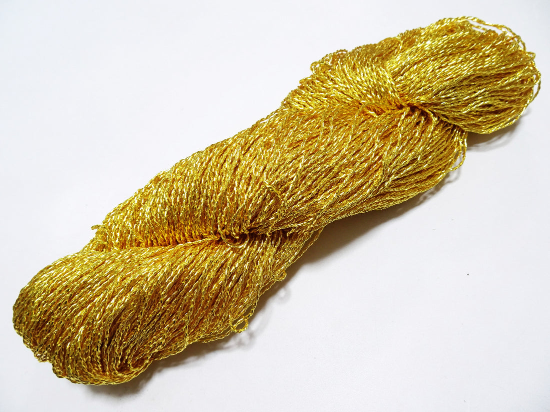 Special price!!　Japanese Vintage Rare Double Twist Gold leaf thread Embroidery 500M 1.50mm 16581