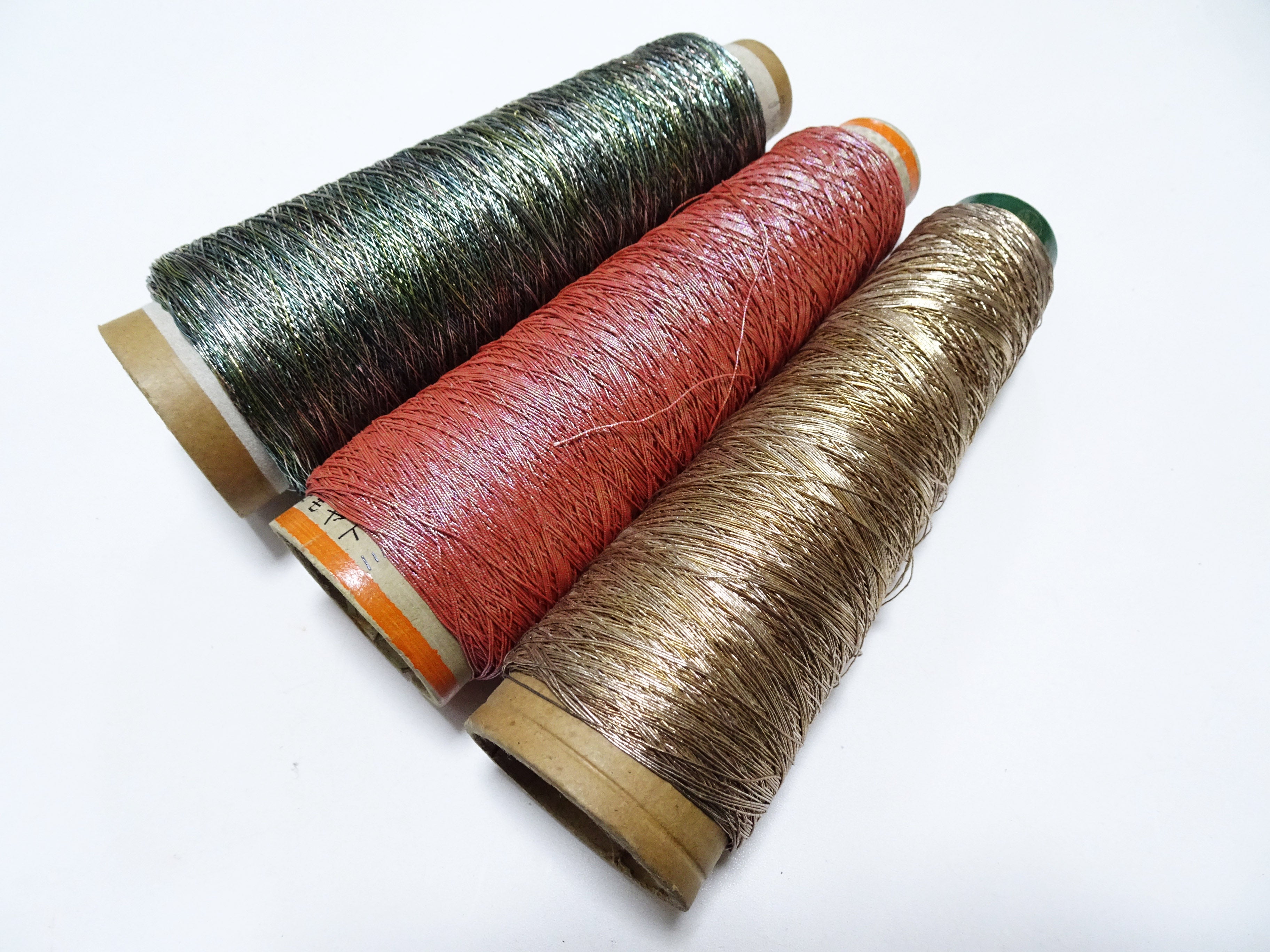 Super Special price! Japanese Vintage Metallic Thread 3sets Embroidery 15269