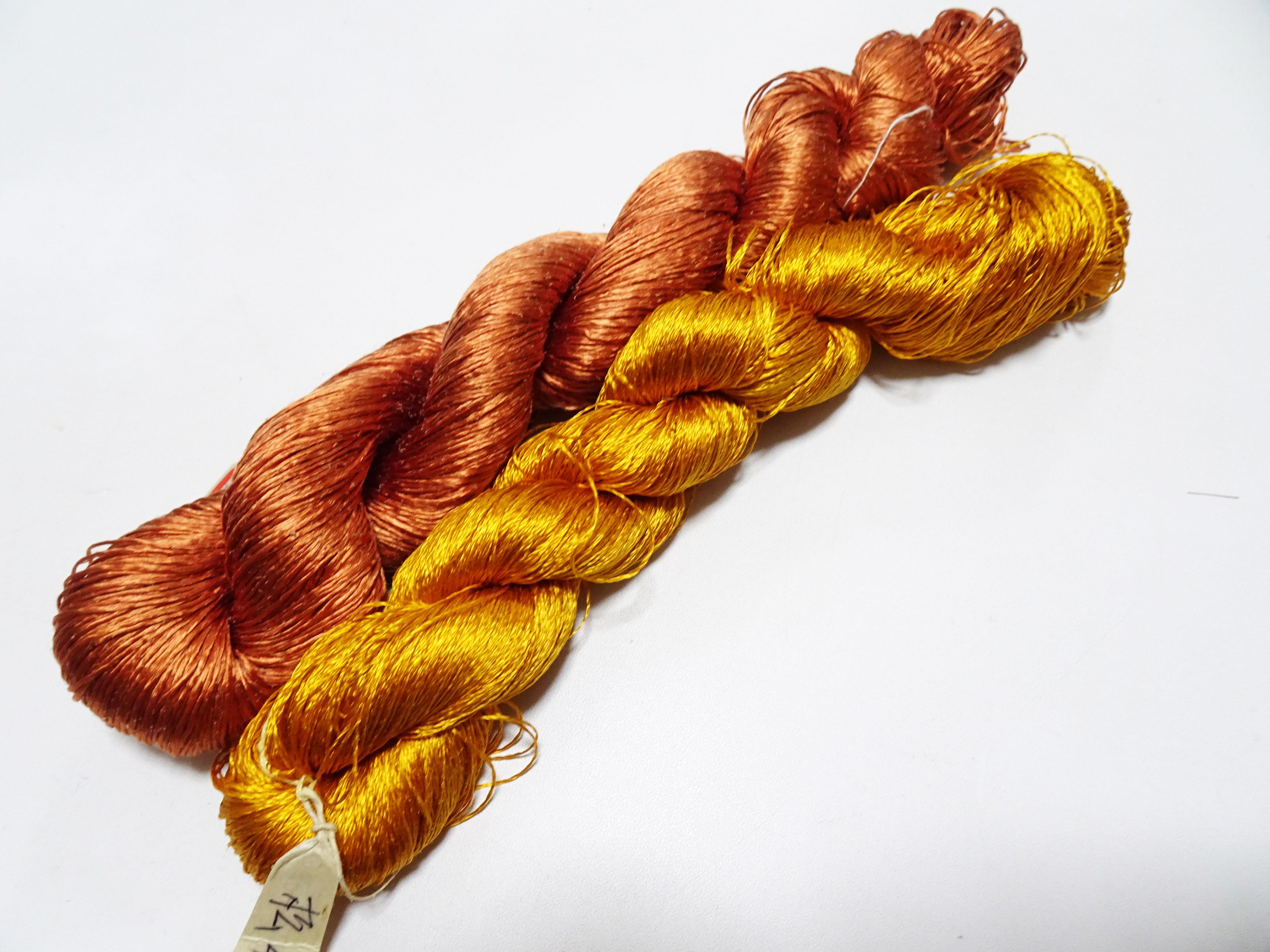 Japanese Vintage Twisted Silk Thread 2sets Embroidery 18384