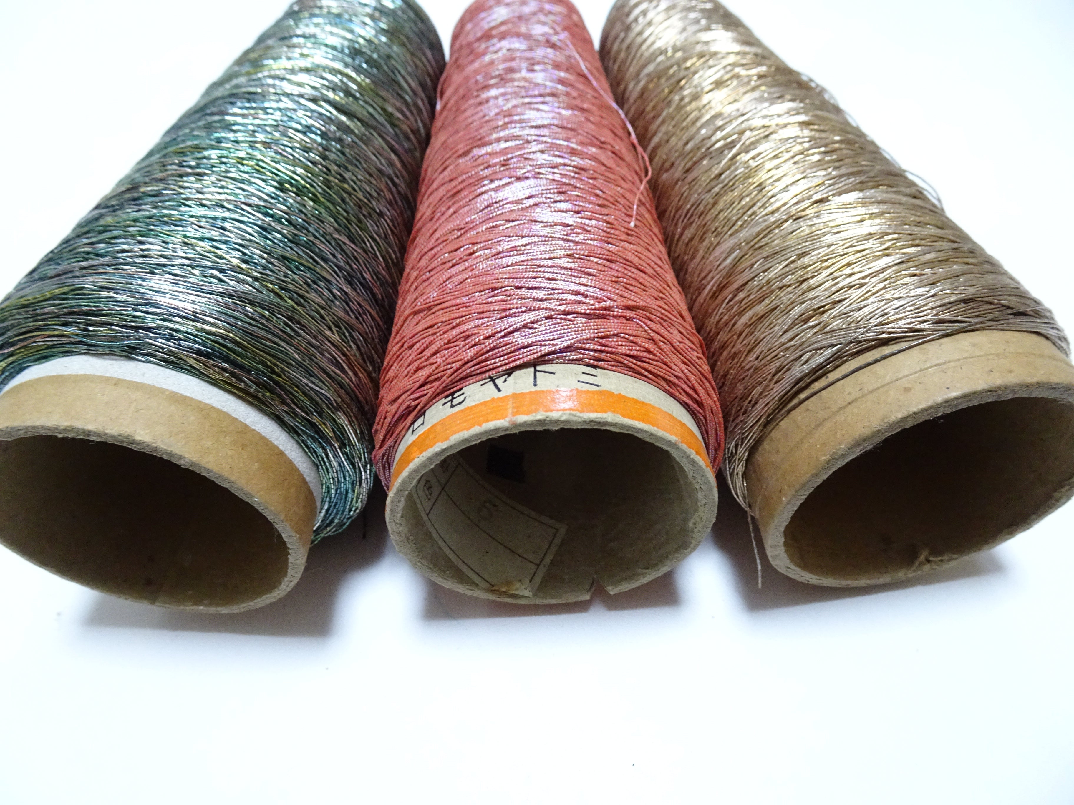 Super Special price! Japanese Vintage Metallic Thread 3sets Embroidery 15269