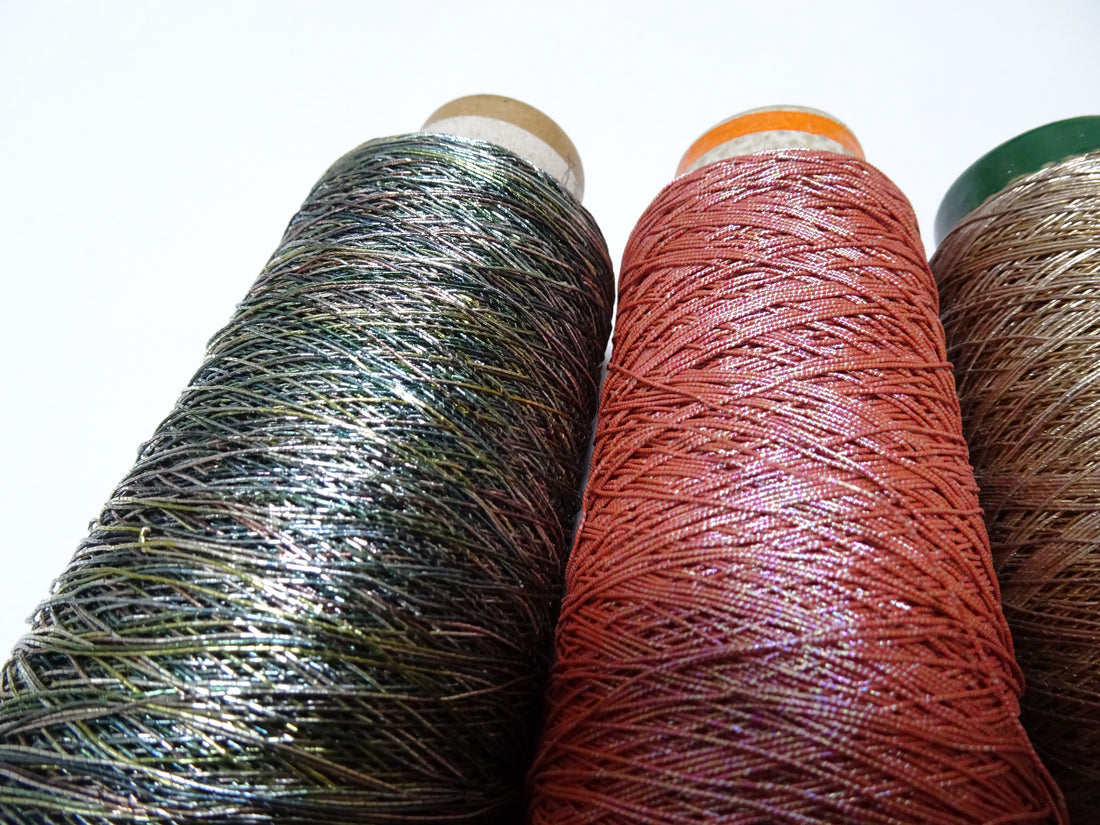 Super Special price! Japanese Vintage Metallic Thread 3sets Embroidery 15269