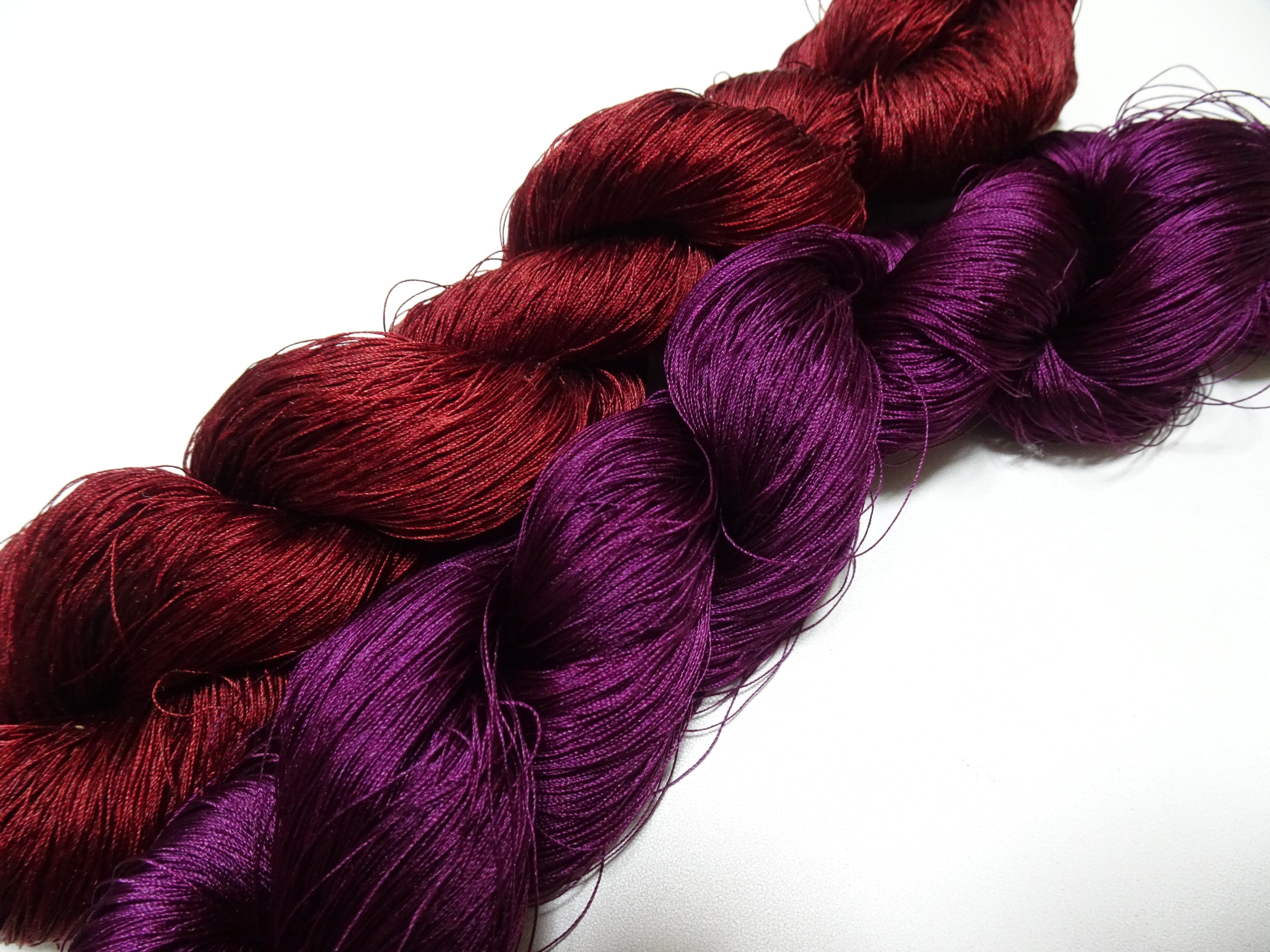 Japanese Vintage Silk Thread 2sets for Tsuzure Weaving – High-Quality 19679