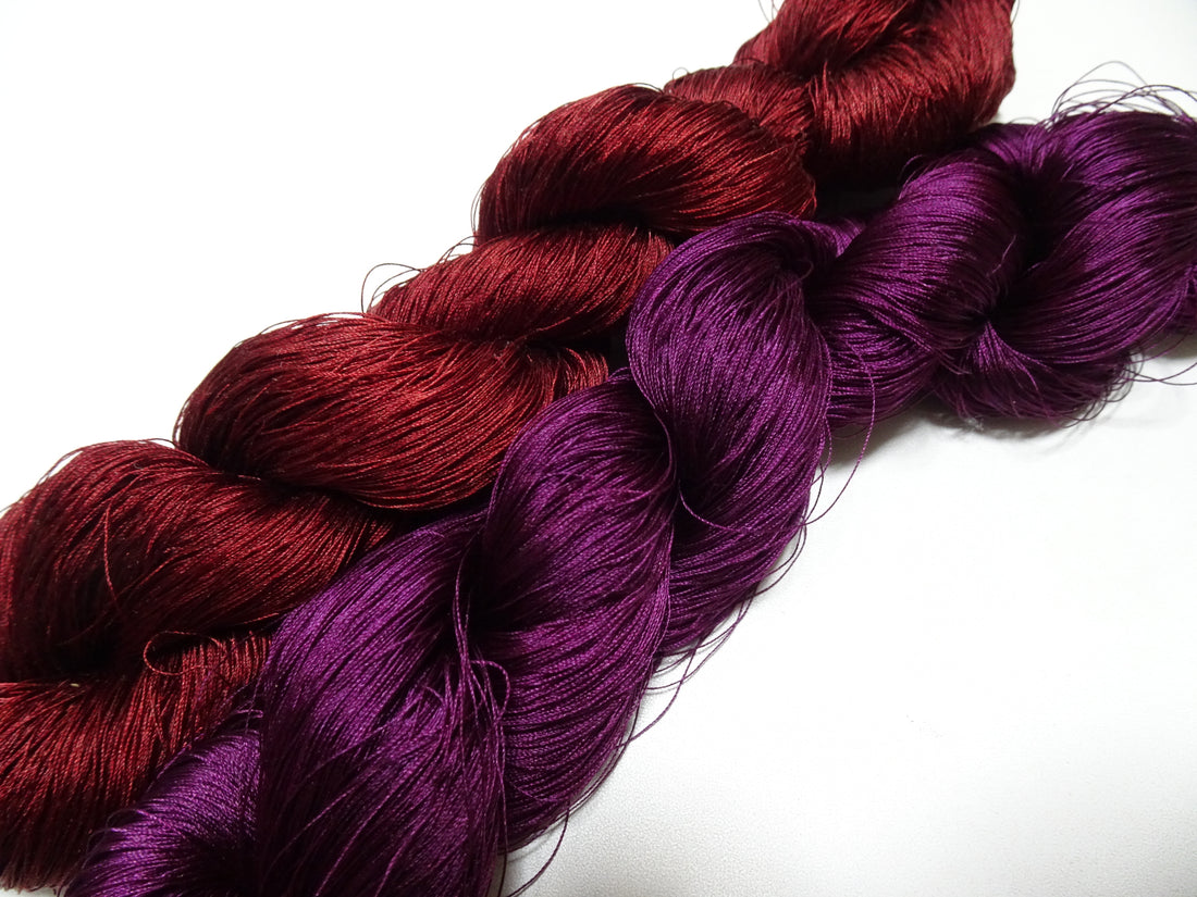 Japanese Vintage Silk Thread 2sets for Tsuzure Weaving – High-Quality 19679