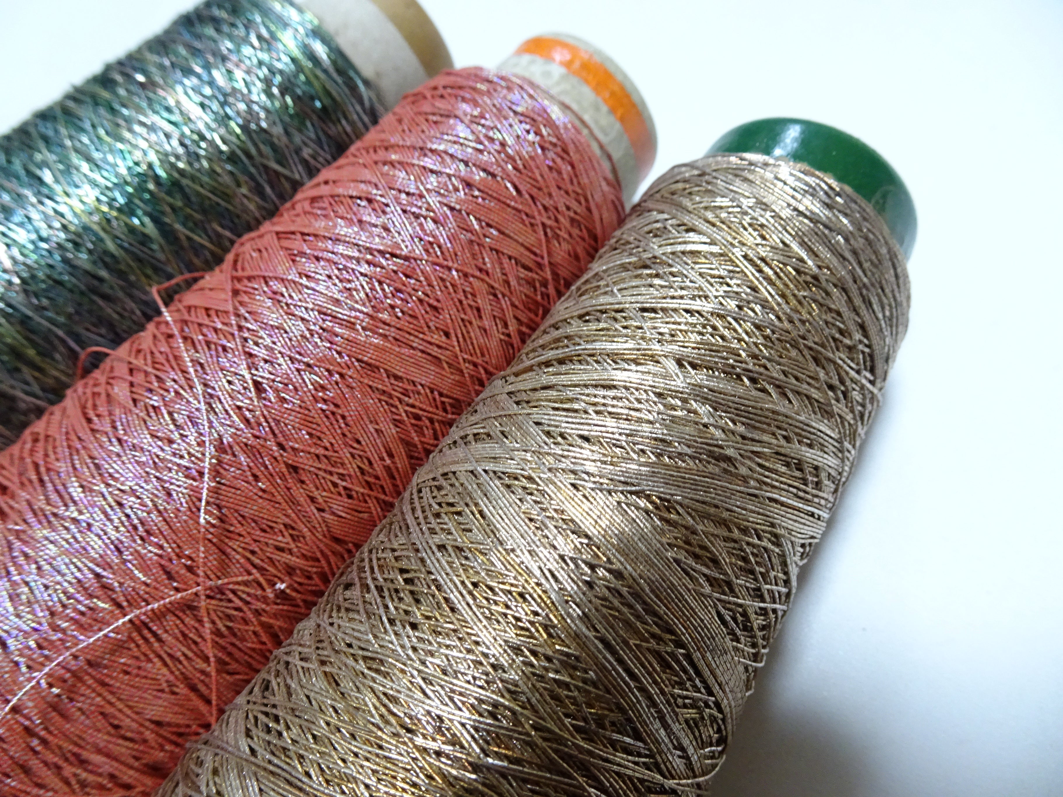 Super Special price! Japanese Vintage Metallic Thread 3sets Embroidery 15269