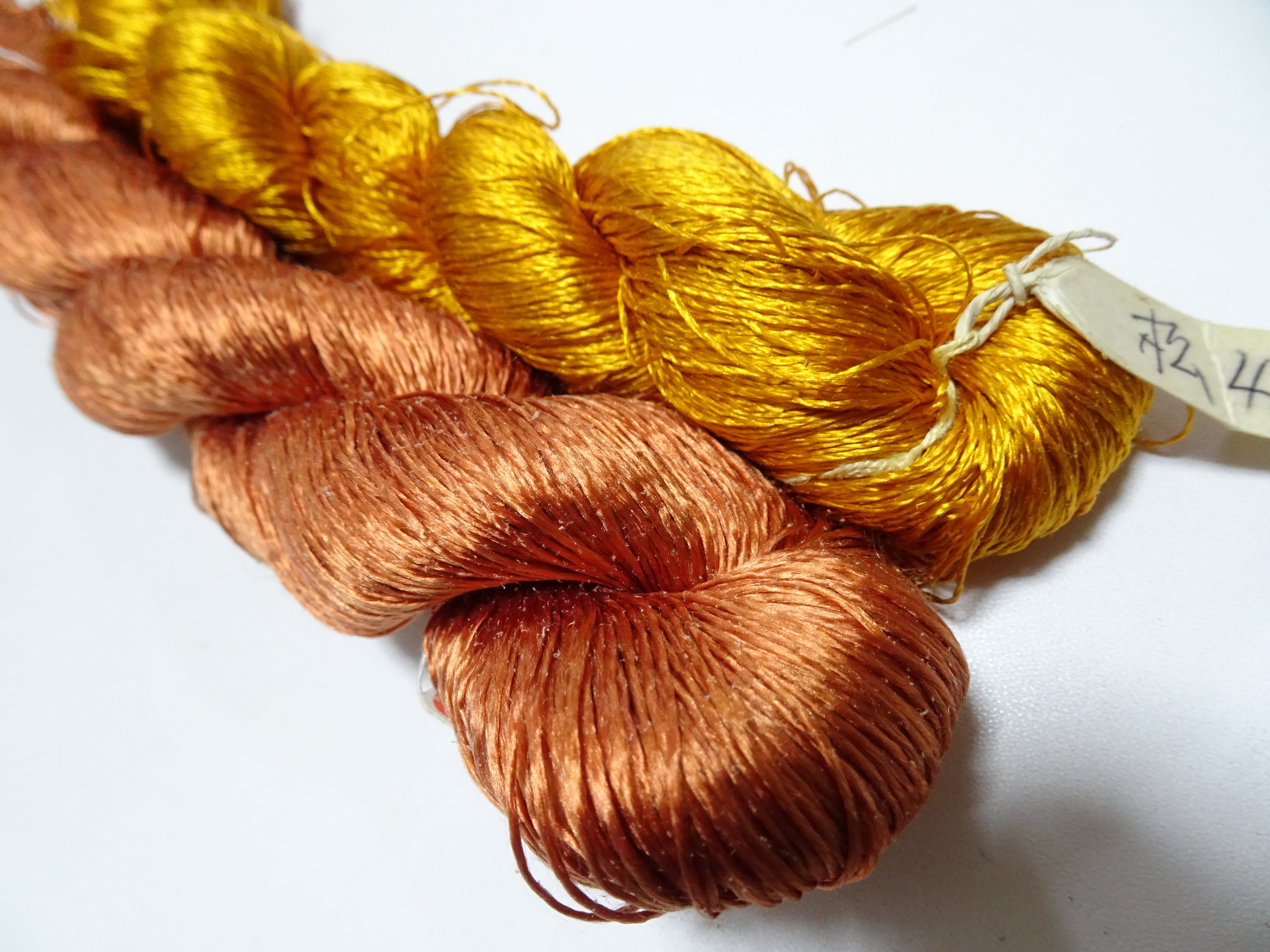 Japanese Vintage Twisted Silk Thread 2sets Embroidery 18384