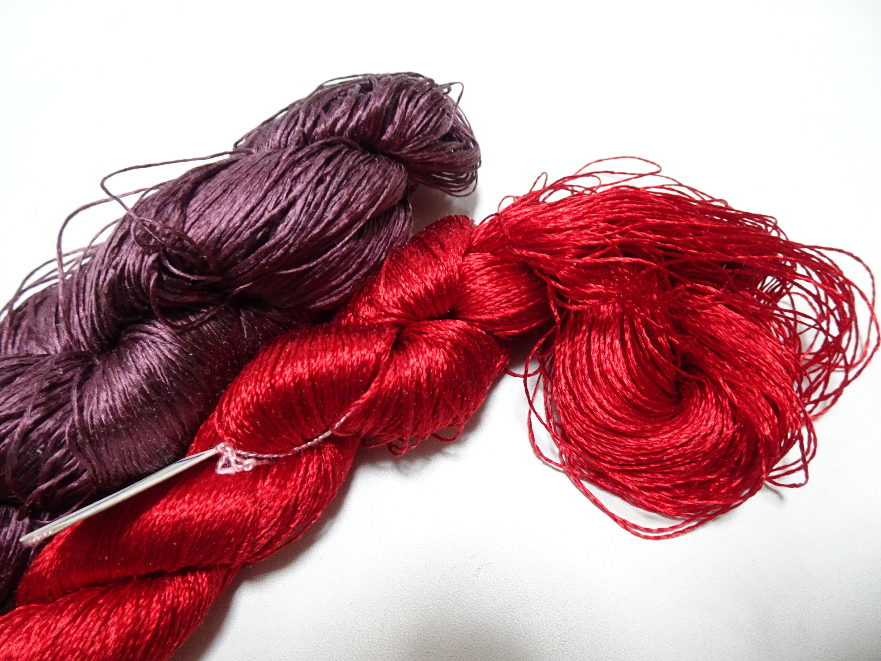 Japanese Vintage Twisted Silk Thread 2sets Embroidery 18385