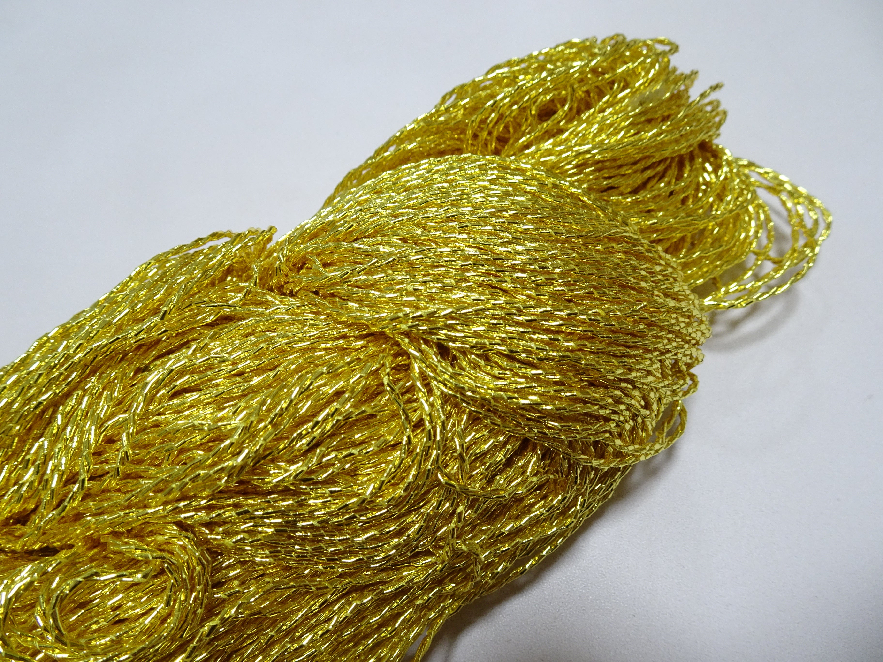 Special price!!　Japanese Vintage Rare Double Twist Gold leaf thread Embroidery 500M 1.50mm 16582