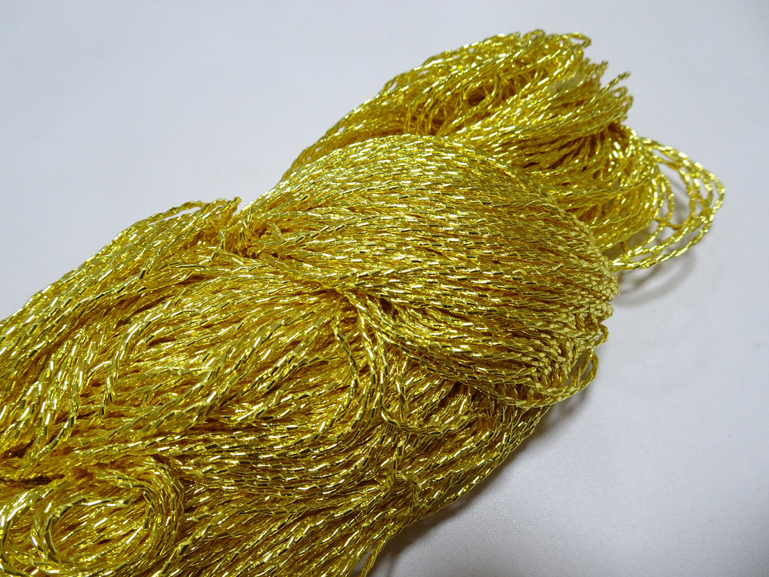 Special price!!　Japanese Vintage Rare Double Twist Gold leaf thread Embroidery 500M 1.50mm 16582