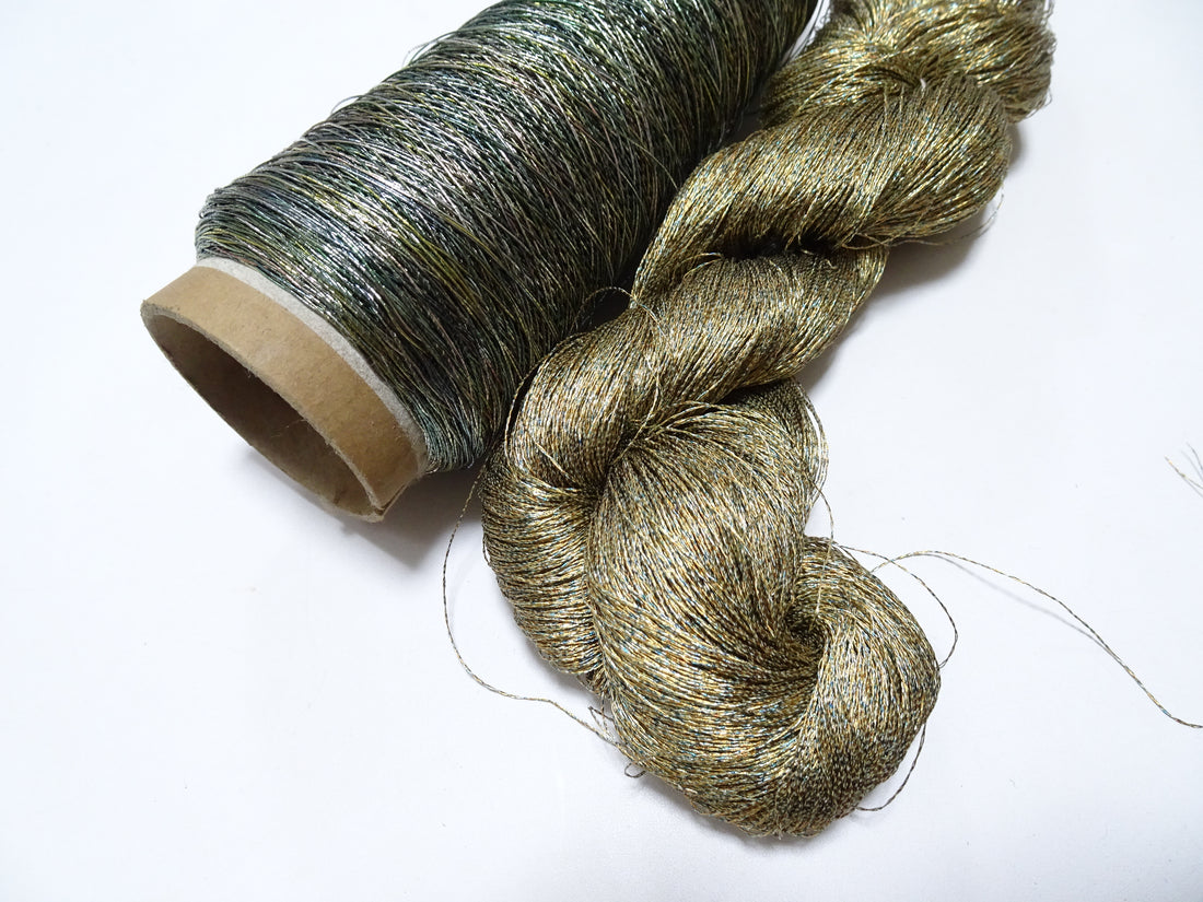 Super Special price! Japanese Vintage Metallic Thread 2sets Embroidery 15270
