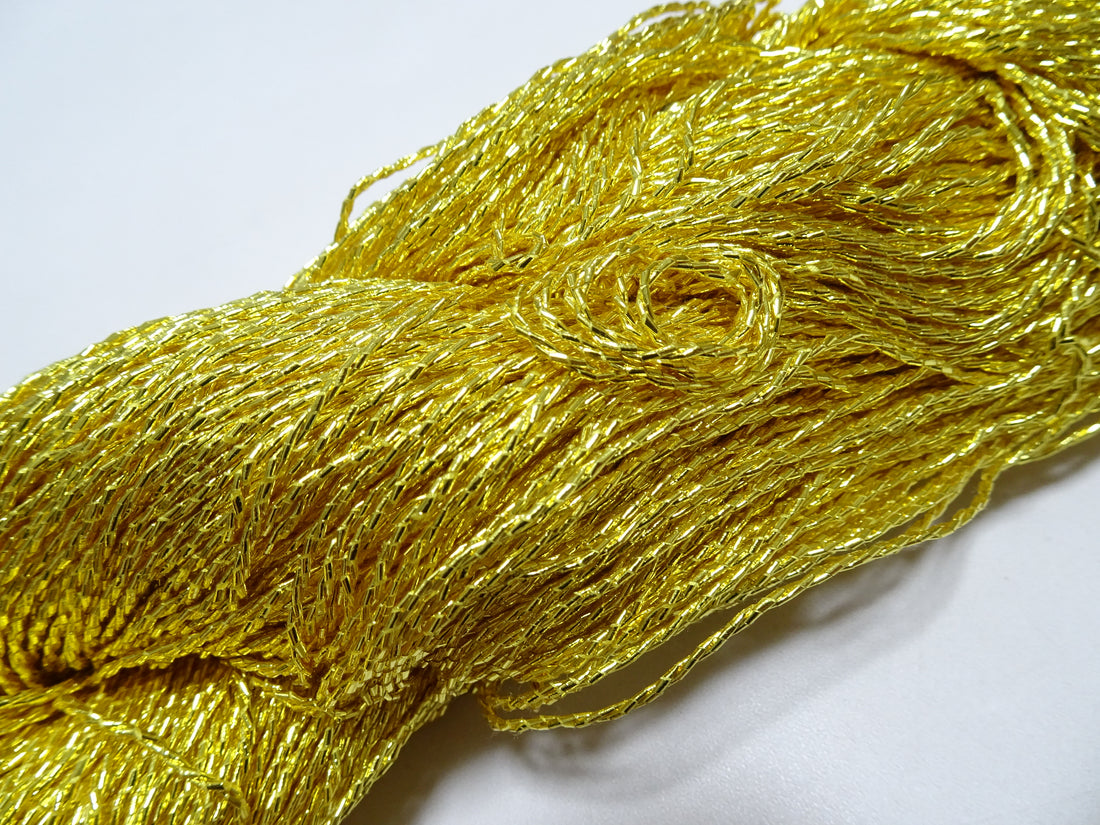 Special price!!　Japanese Vintage Rare Double Twist Gold leaf thread Embroidery 500M 1.50mm 16582