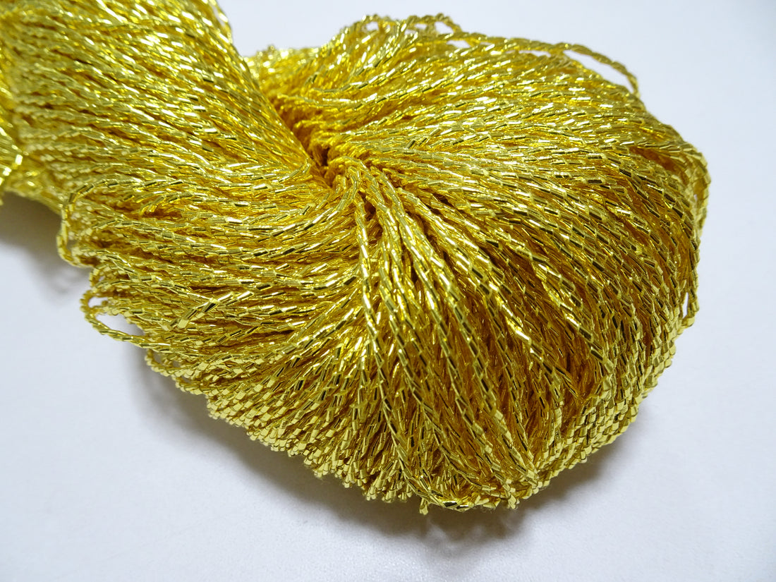 Special price!!　Japanese Vintage Rare Double Twist Gold leaf thread Embroidery 500M 1.50mm 16582
